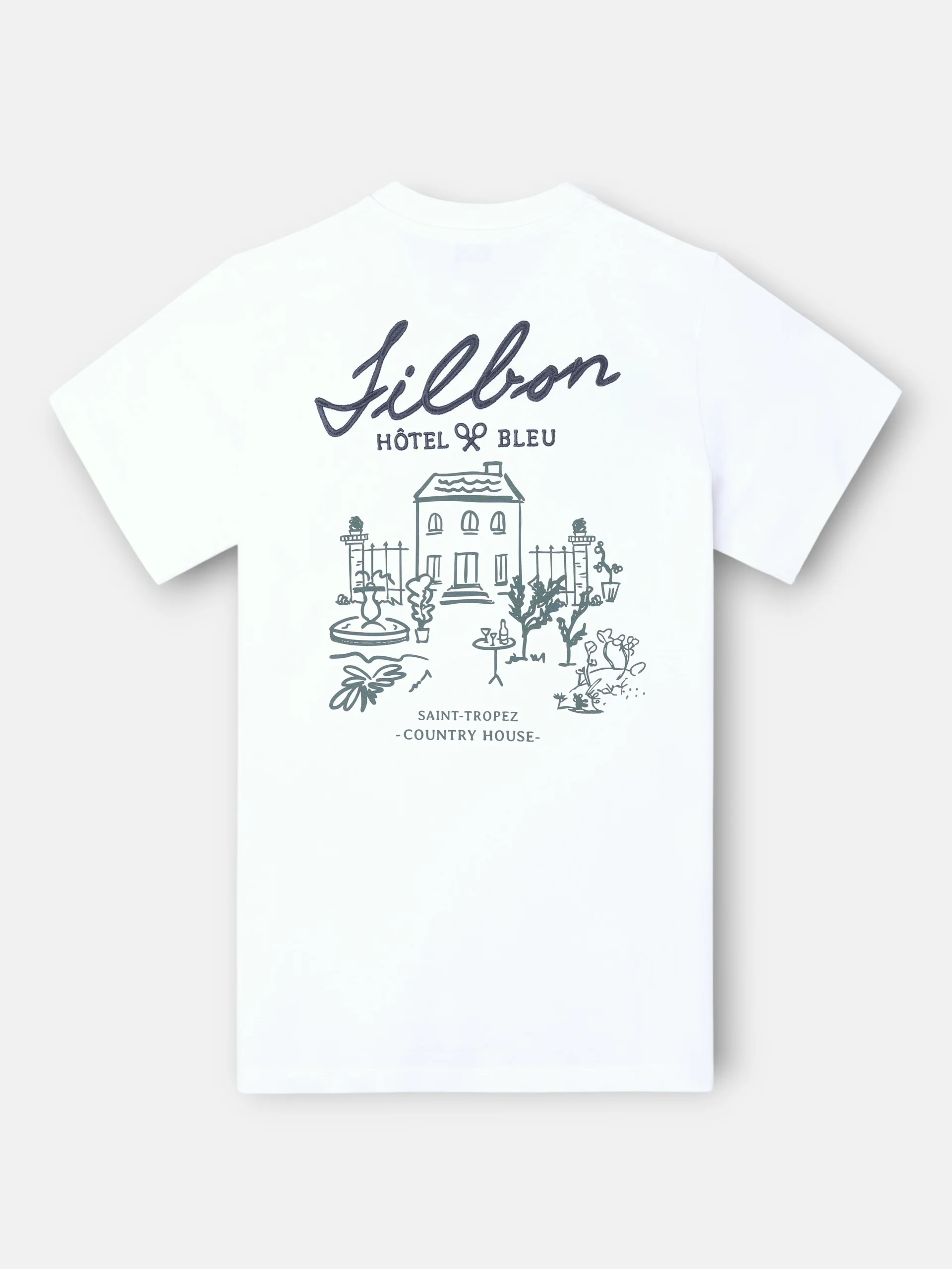 Camiseta hotel bleu blanca - Image 8