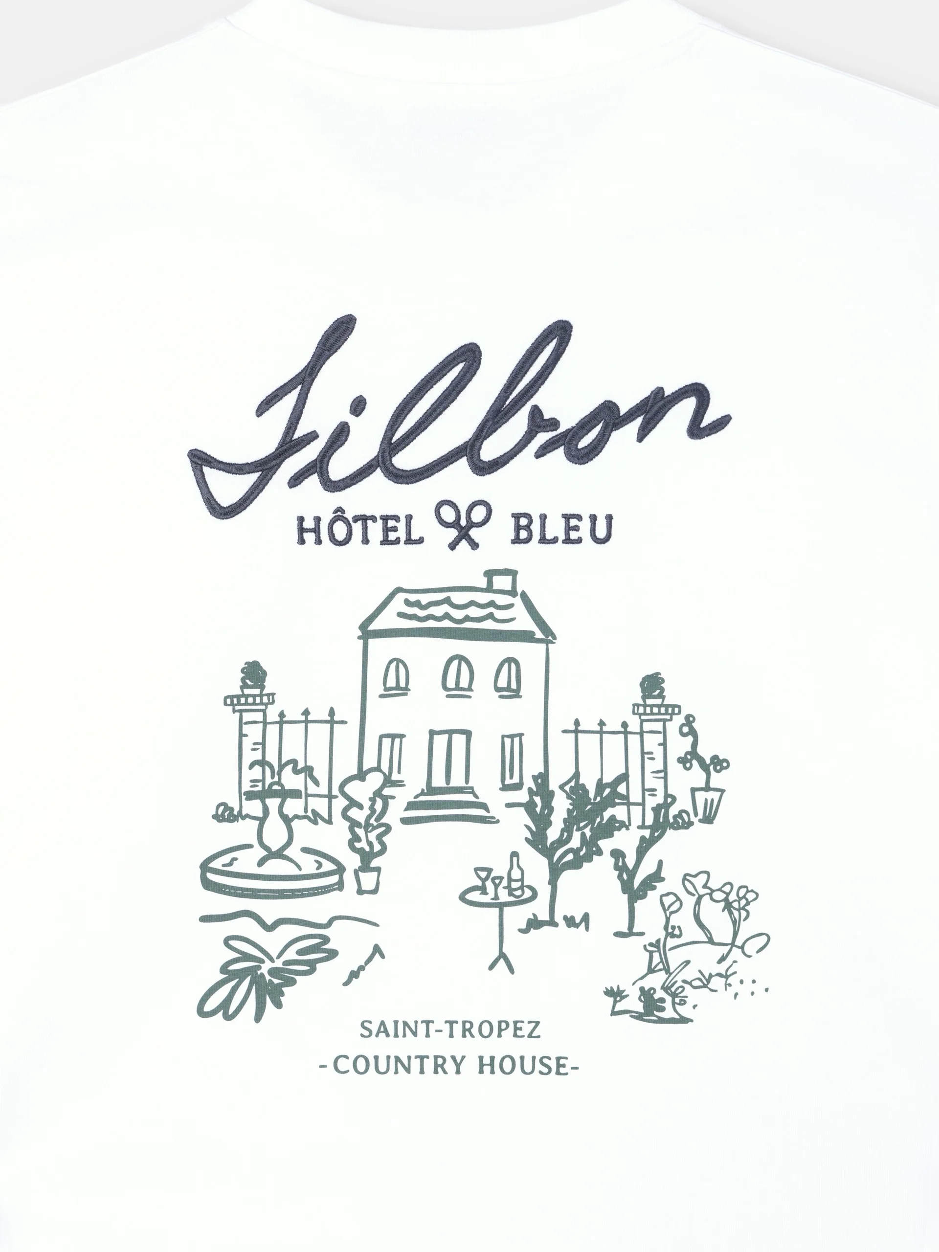 Camiseta hotel bleu blanca - Image 9