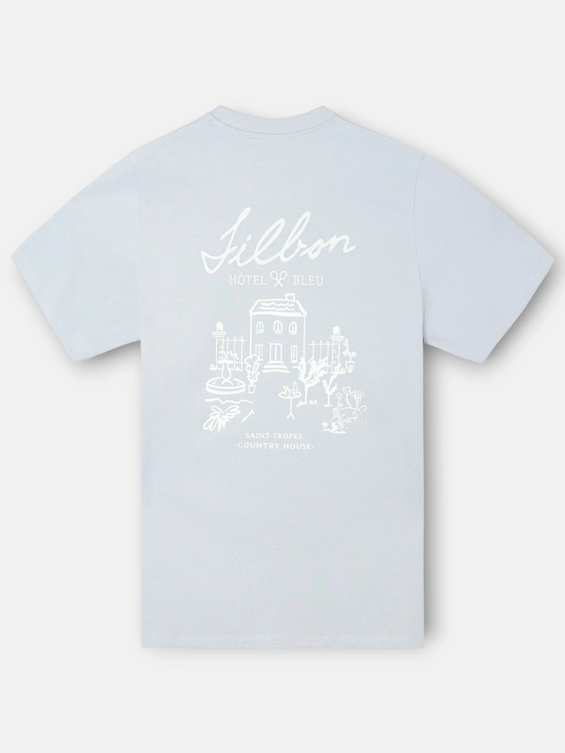 Camiseta hotel bleu gris azul - Image 5