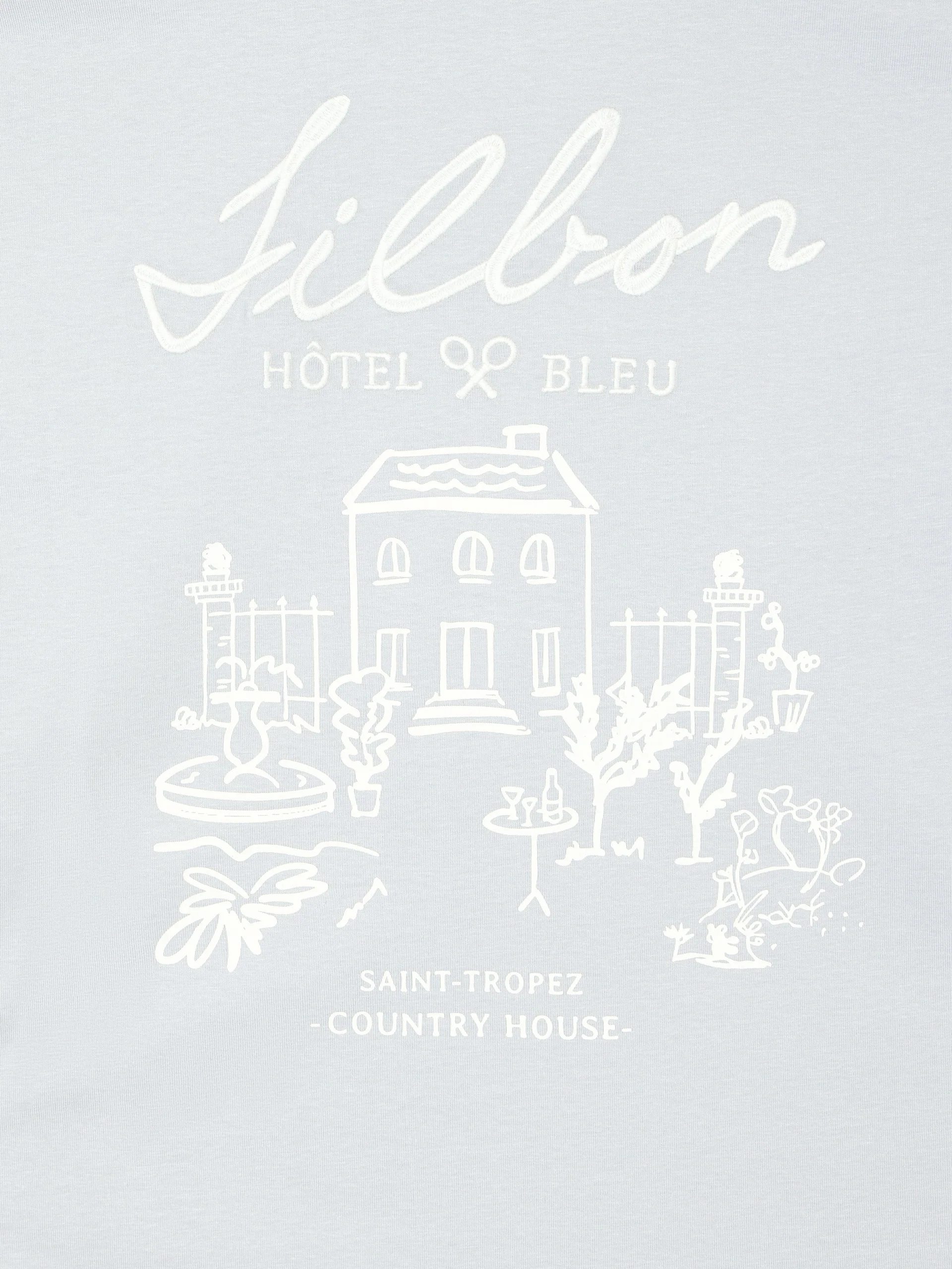 Camiseta hotel bleu gris azul - Image 9