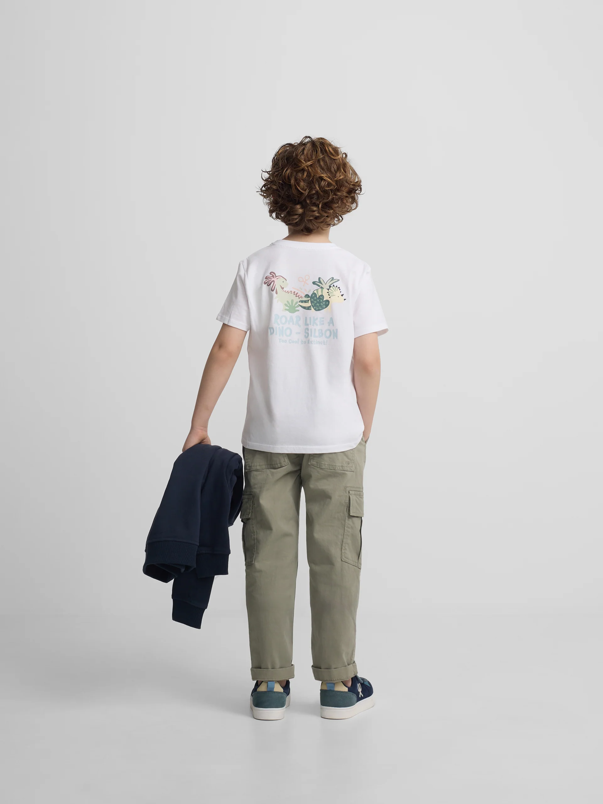 Camiseta kids dino blanco - Image 3