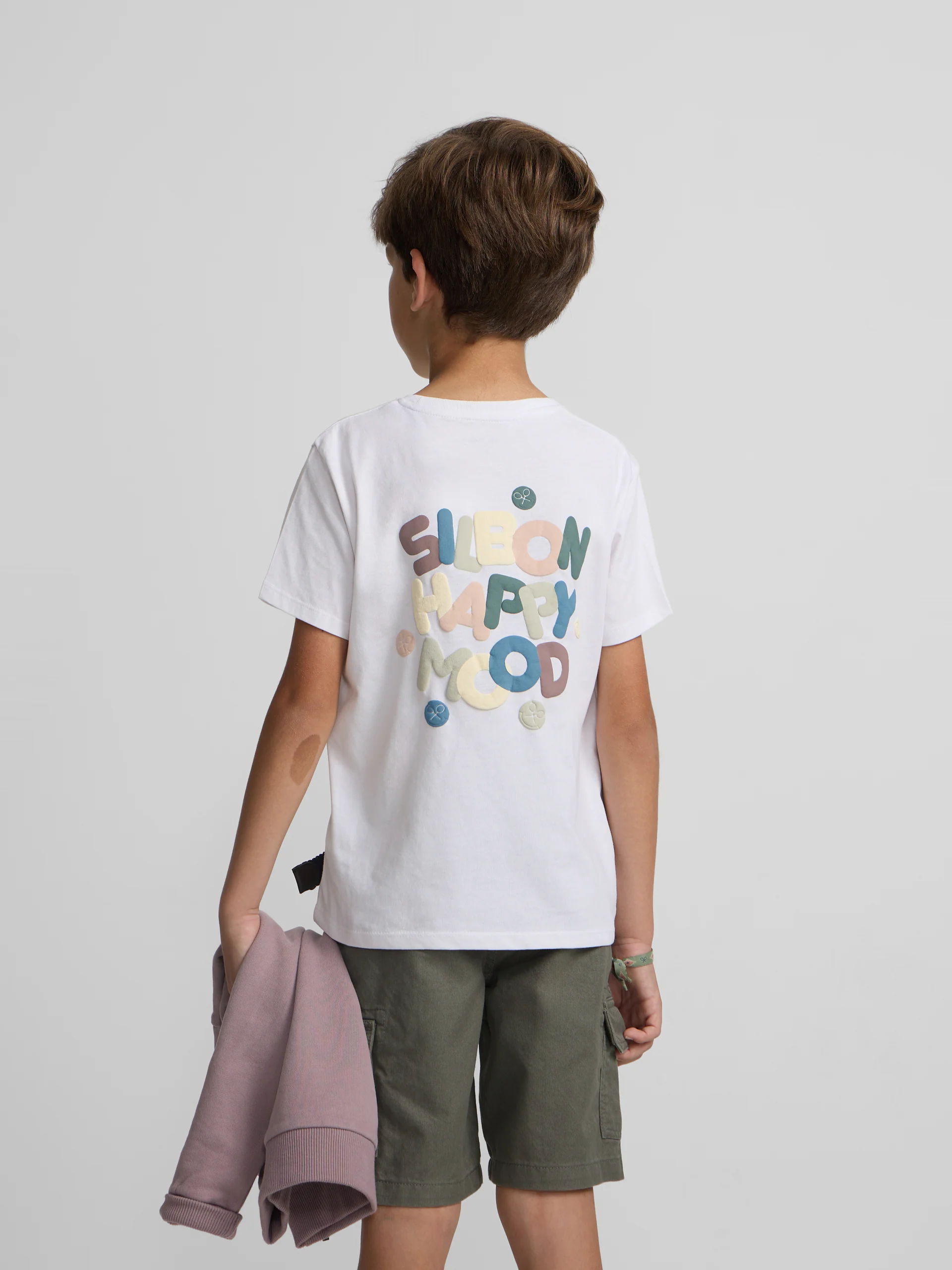 Camiseta kids happy blanco - Image 3