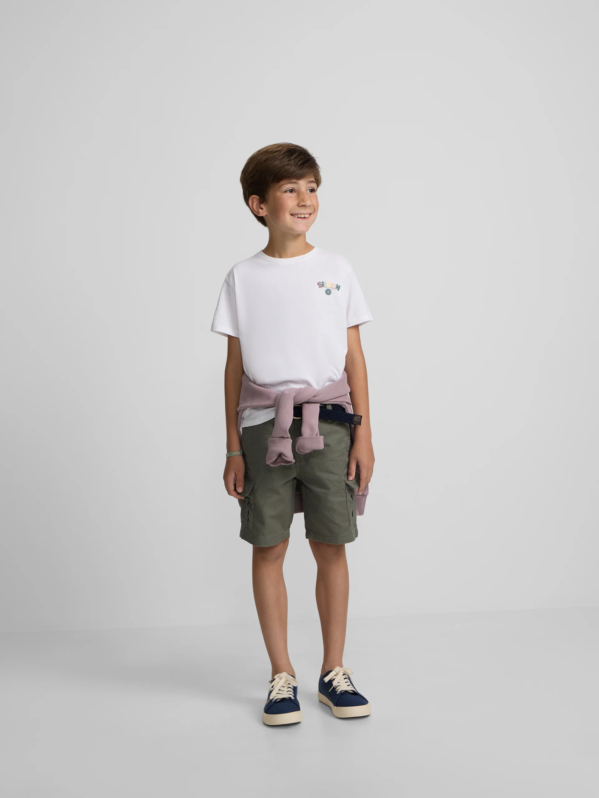 Camiseta kids happy blanco - Image 4