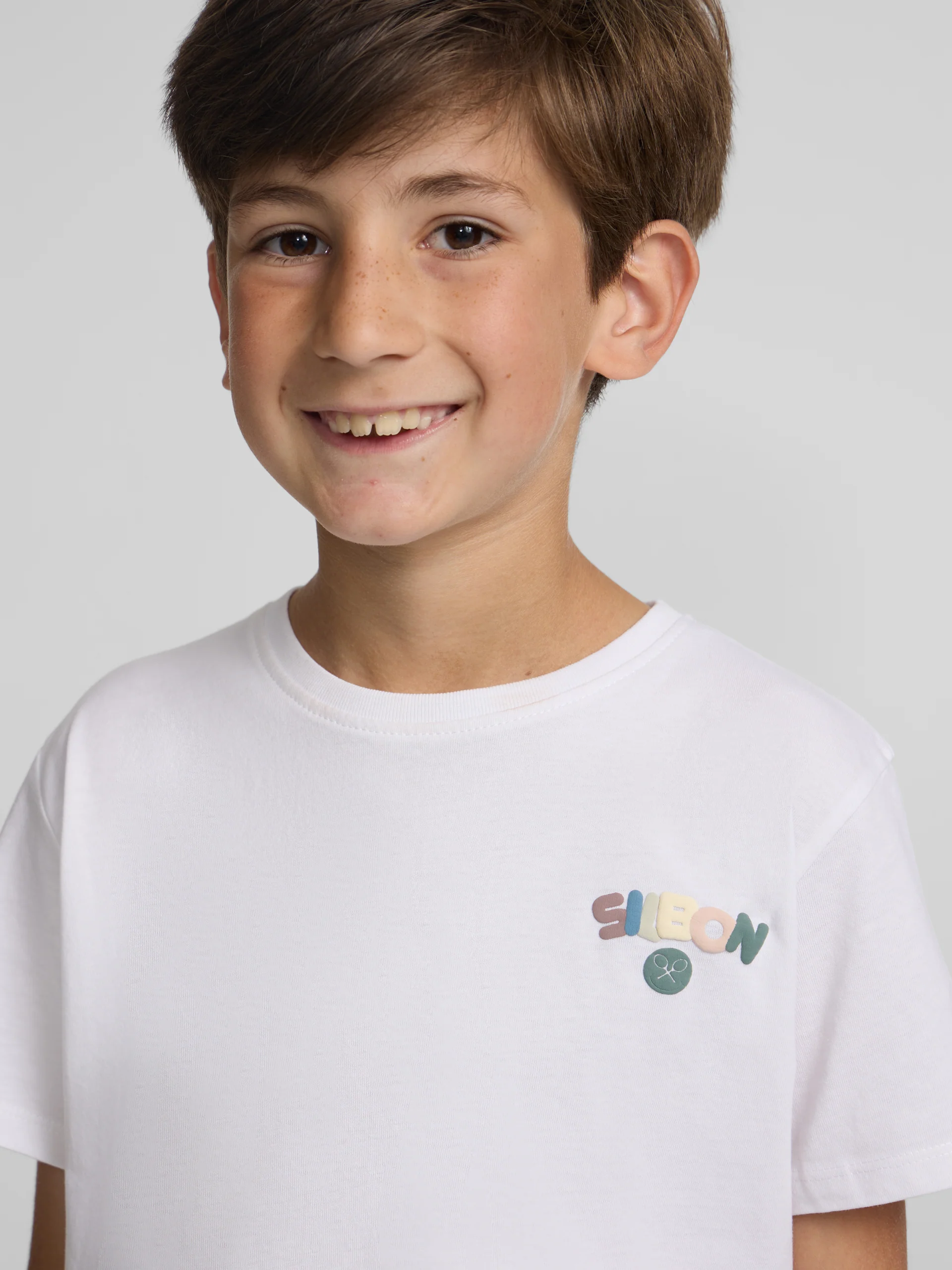 Camiseta kids happy blanco - Image 5