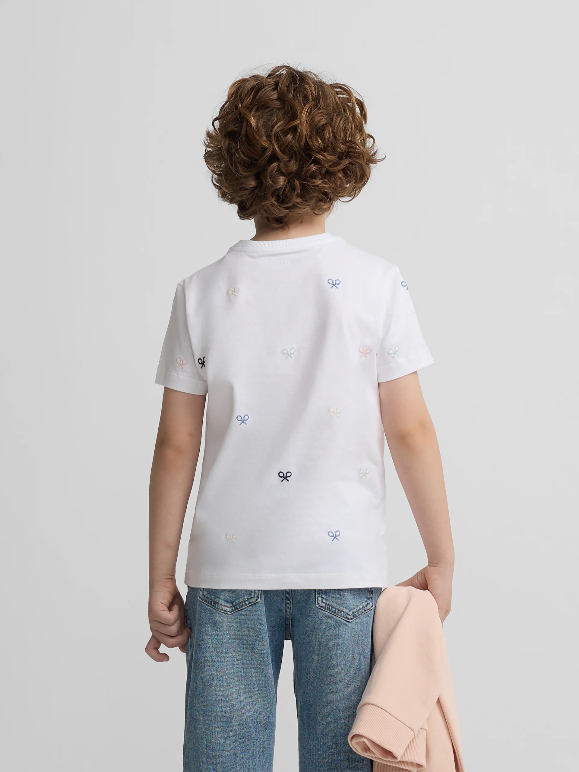 Camiseta kids multiraqueta colores blanco - Image 5