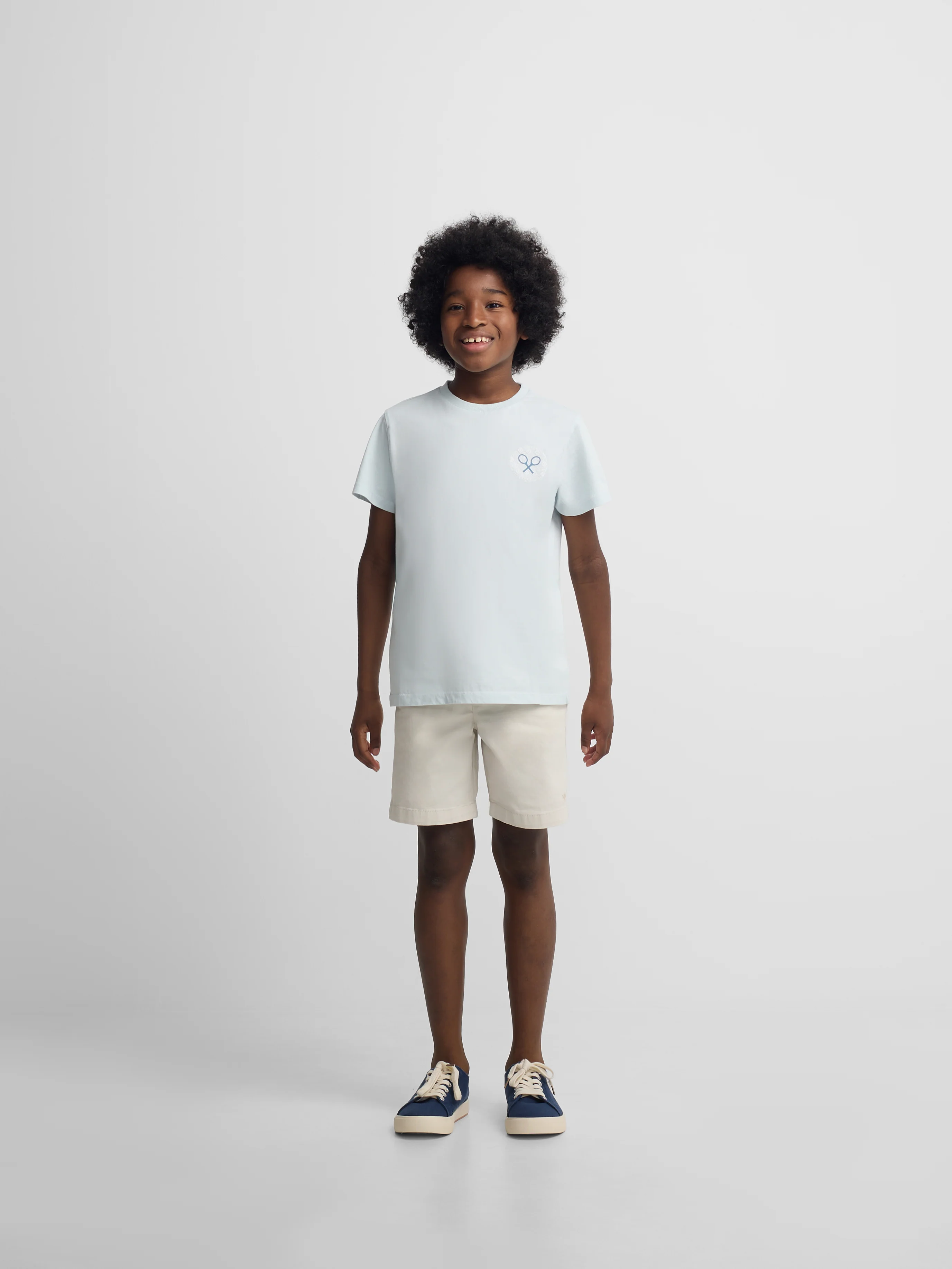 Camiseta kids raqueta etnica azul claro - Image 4