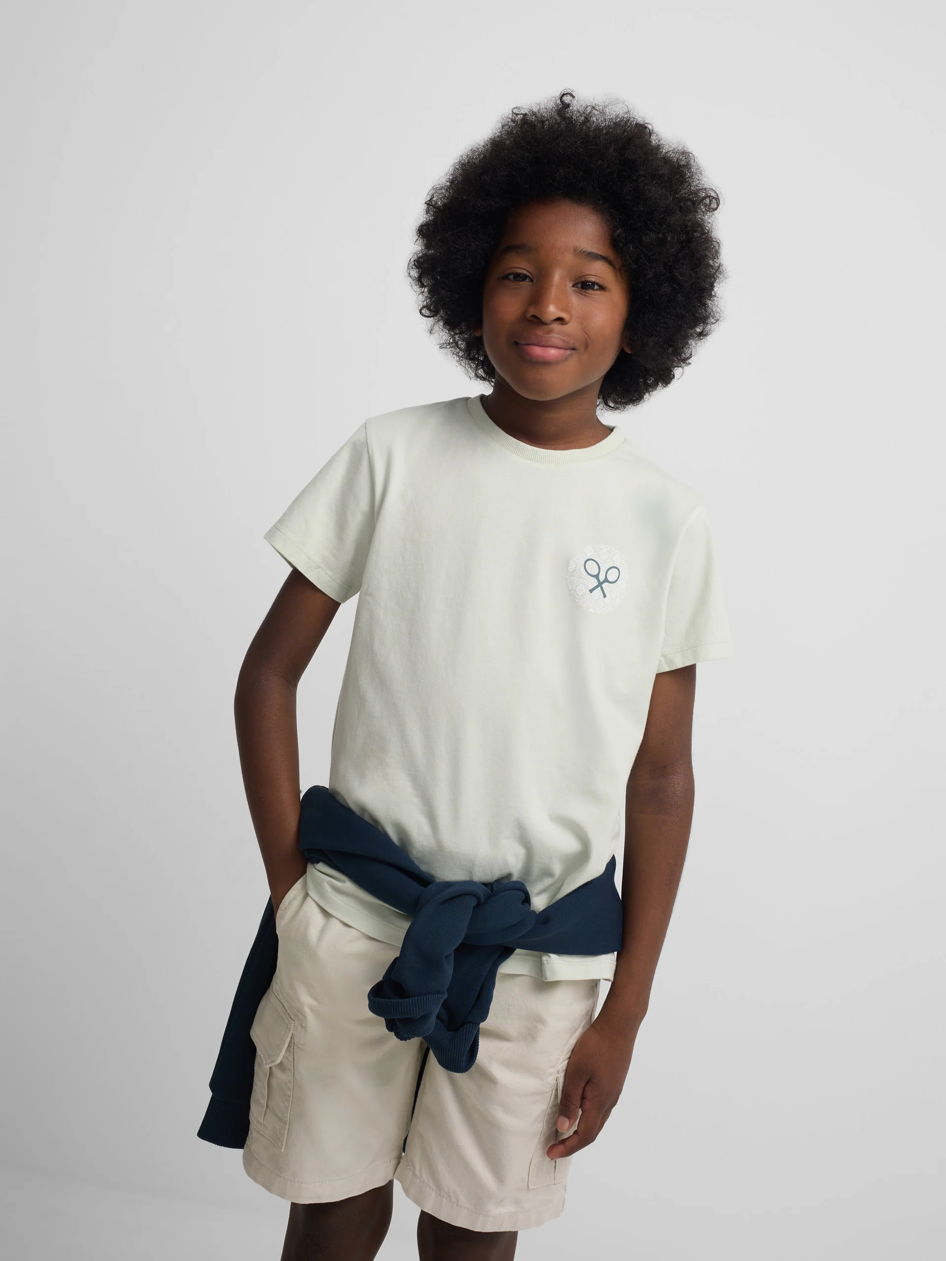 Camiseta kids raqueta etnica verde - Image 3