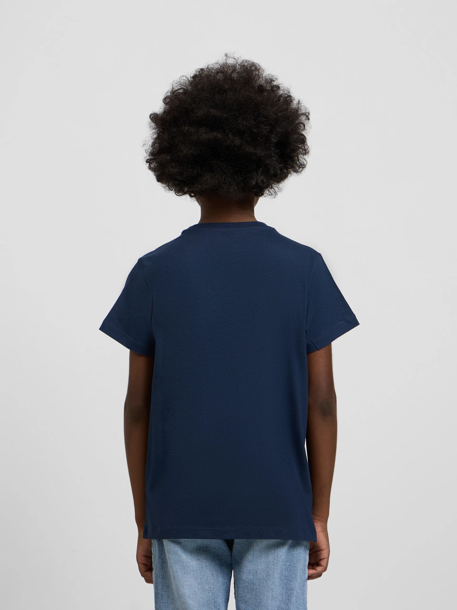 Camiseta kids raqueta media azul marino - Image 4