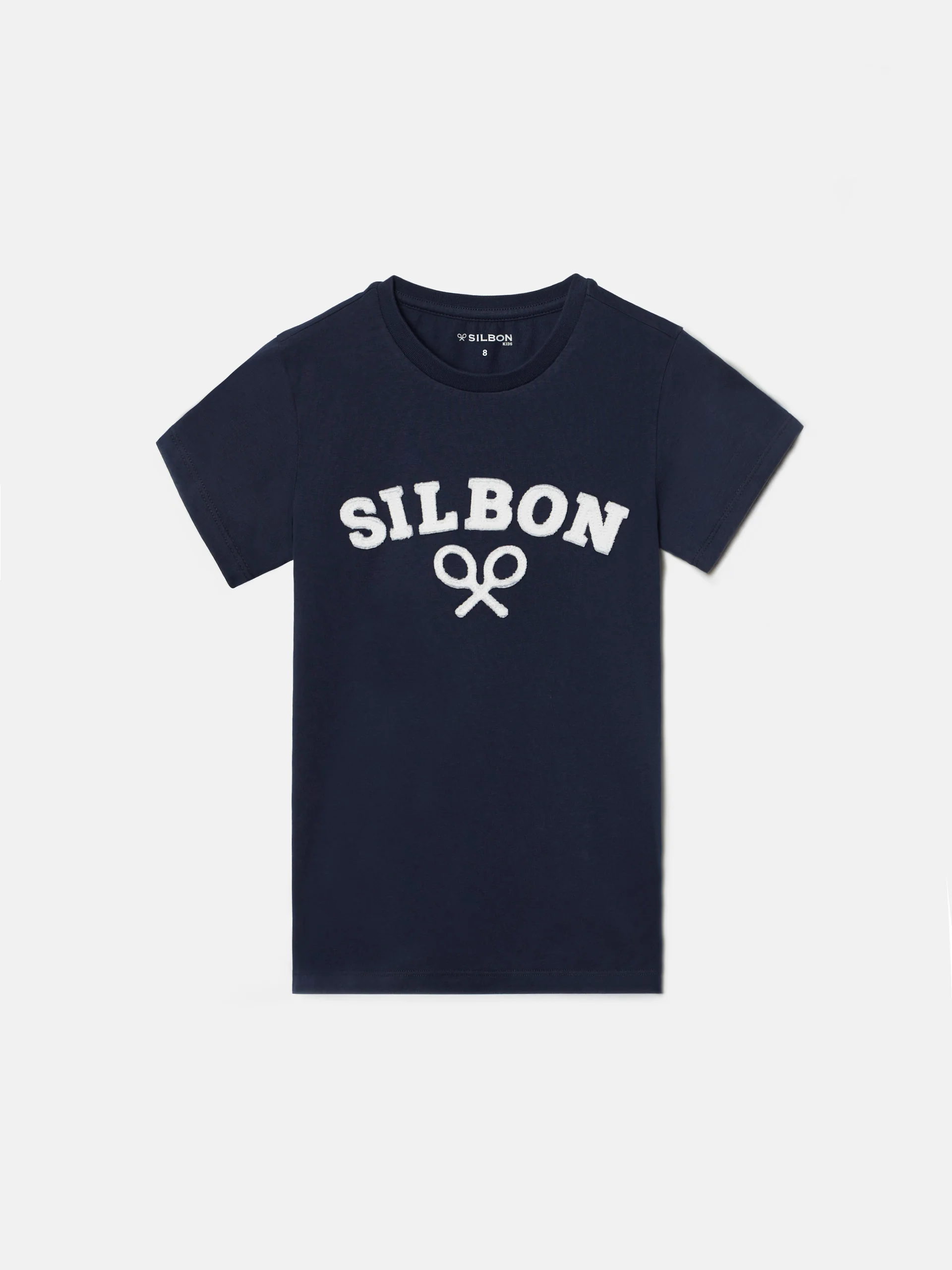 Camiseta kids raqueta media azul marino - Image 5