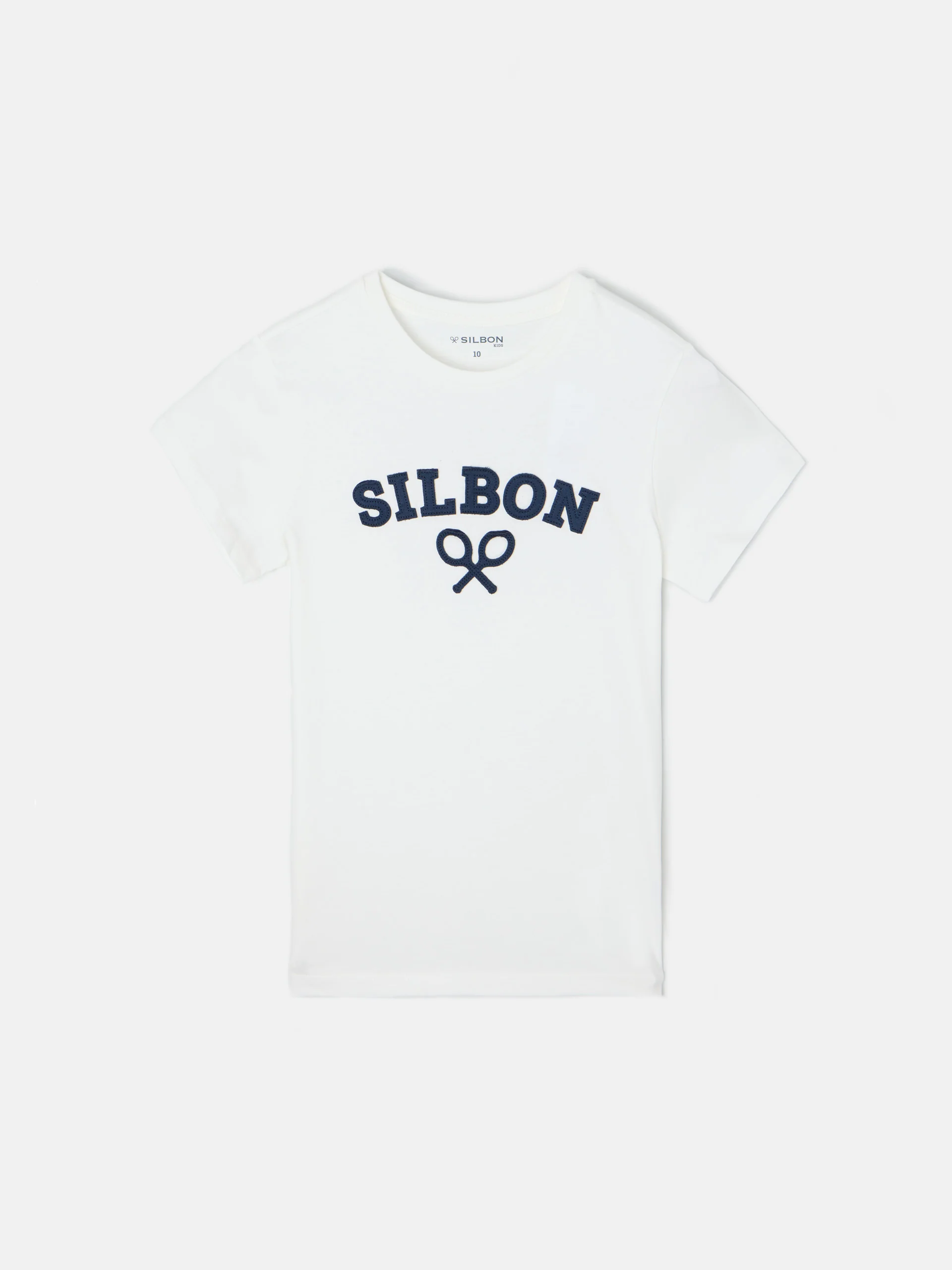 Camiseta kids raqueta media blanca - Image 5