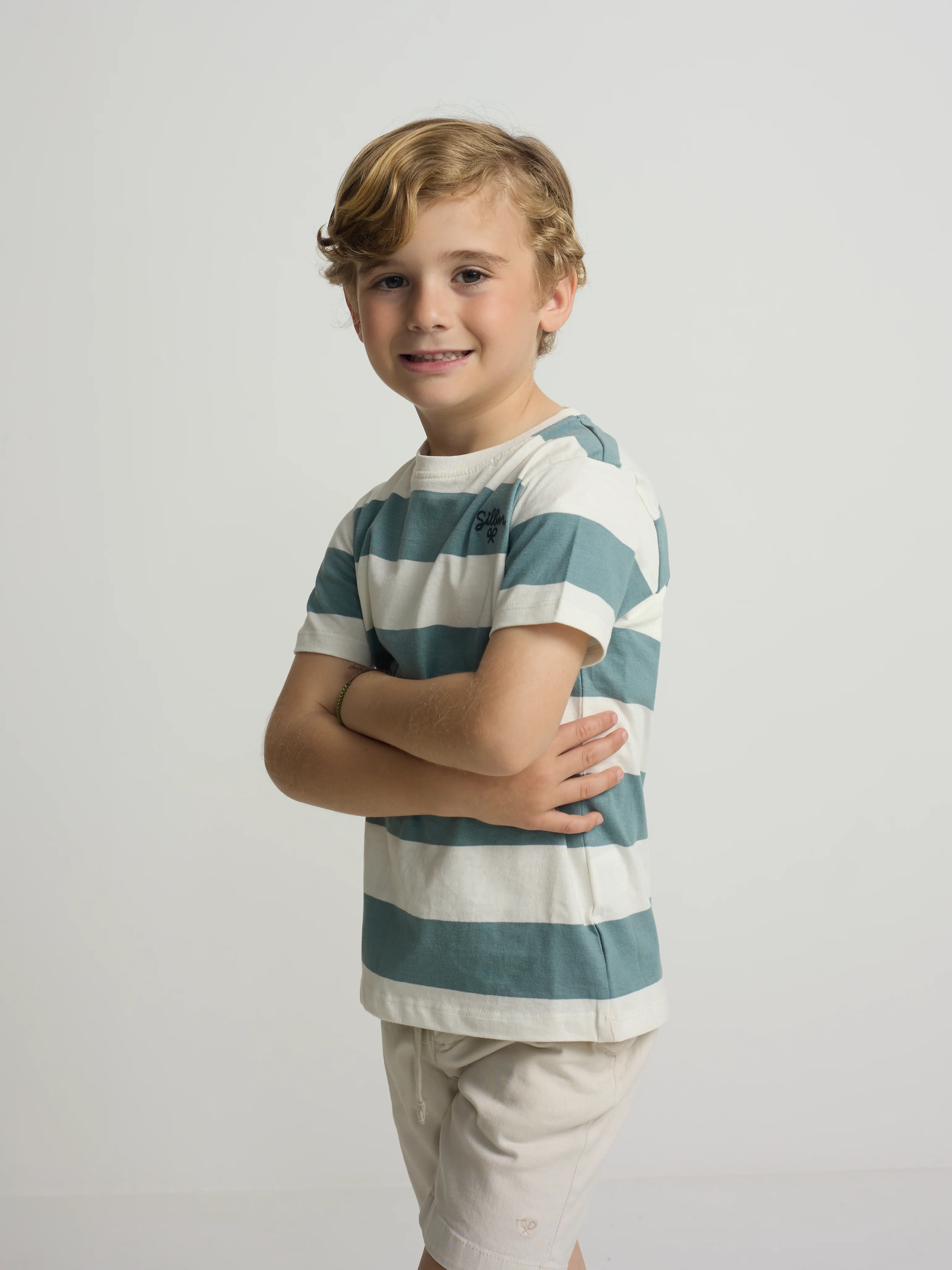 Camiseta kids raya vintage verde