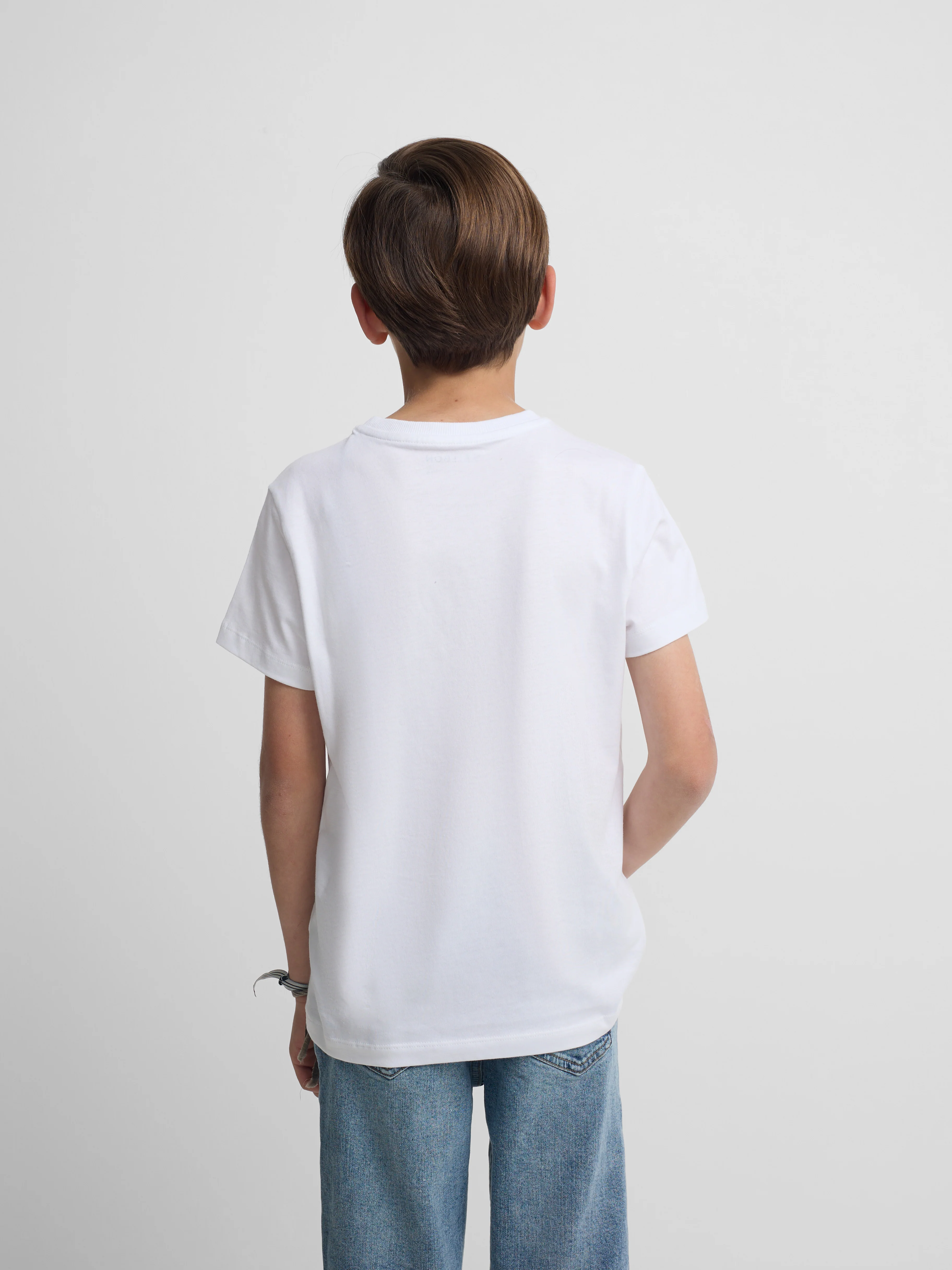 Camiseta kids Silbon raqueta media multicolor blanco - Image 4