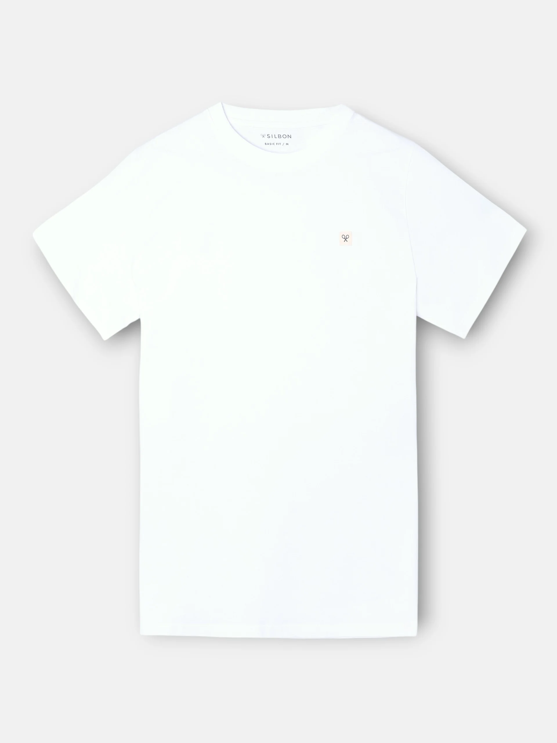Camiseta lisa minilogo parche blanca - Image 5
