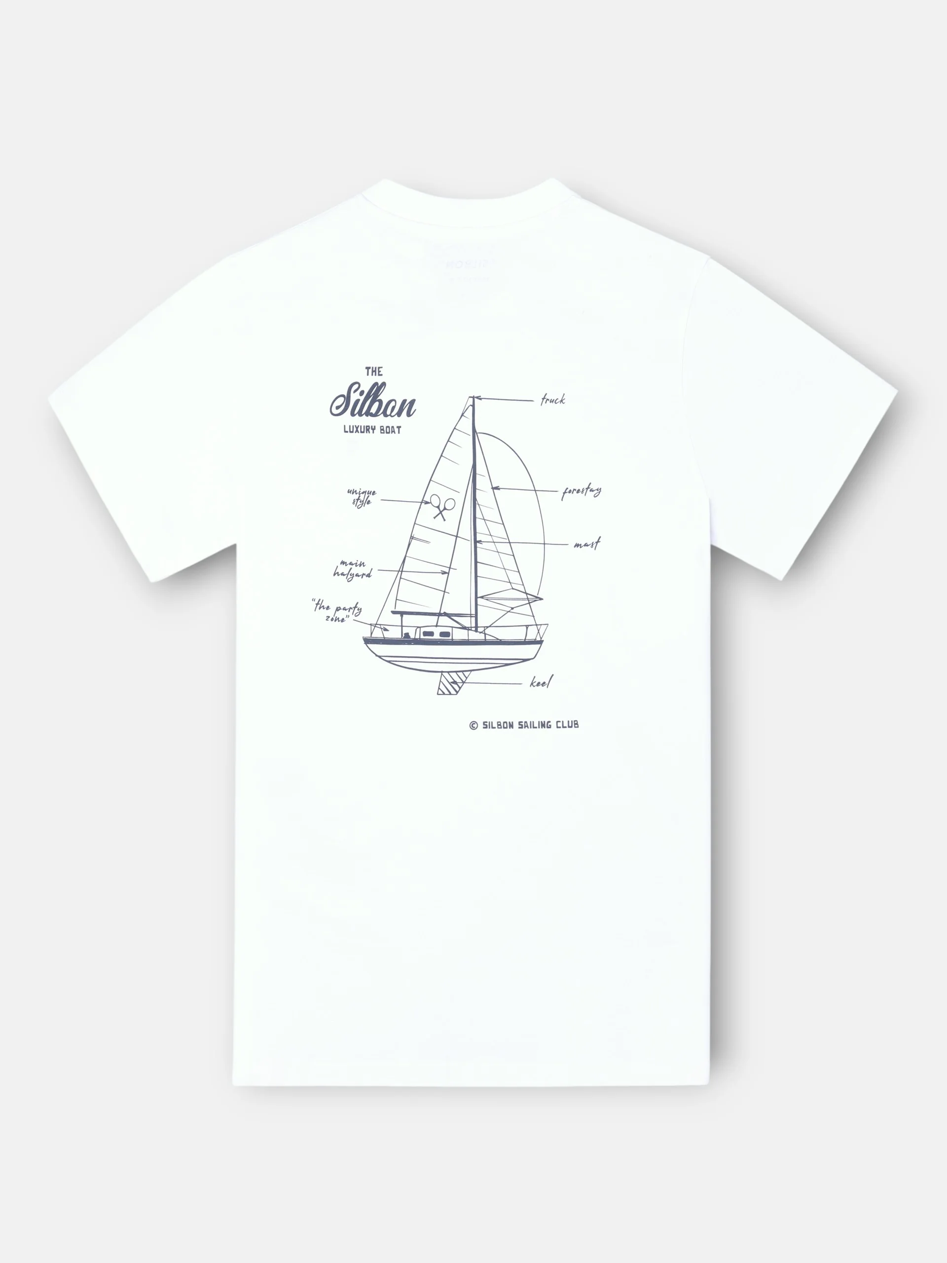 Camiseta luxury boat blanco - Image 5