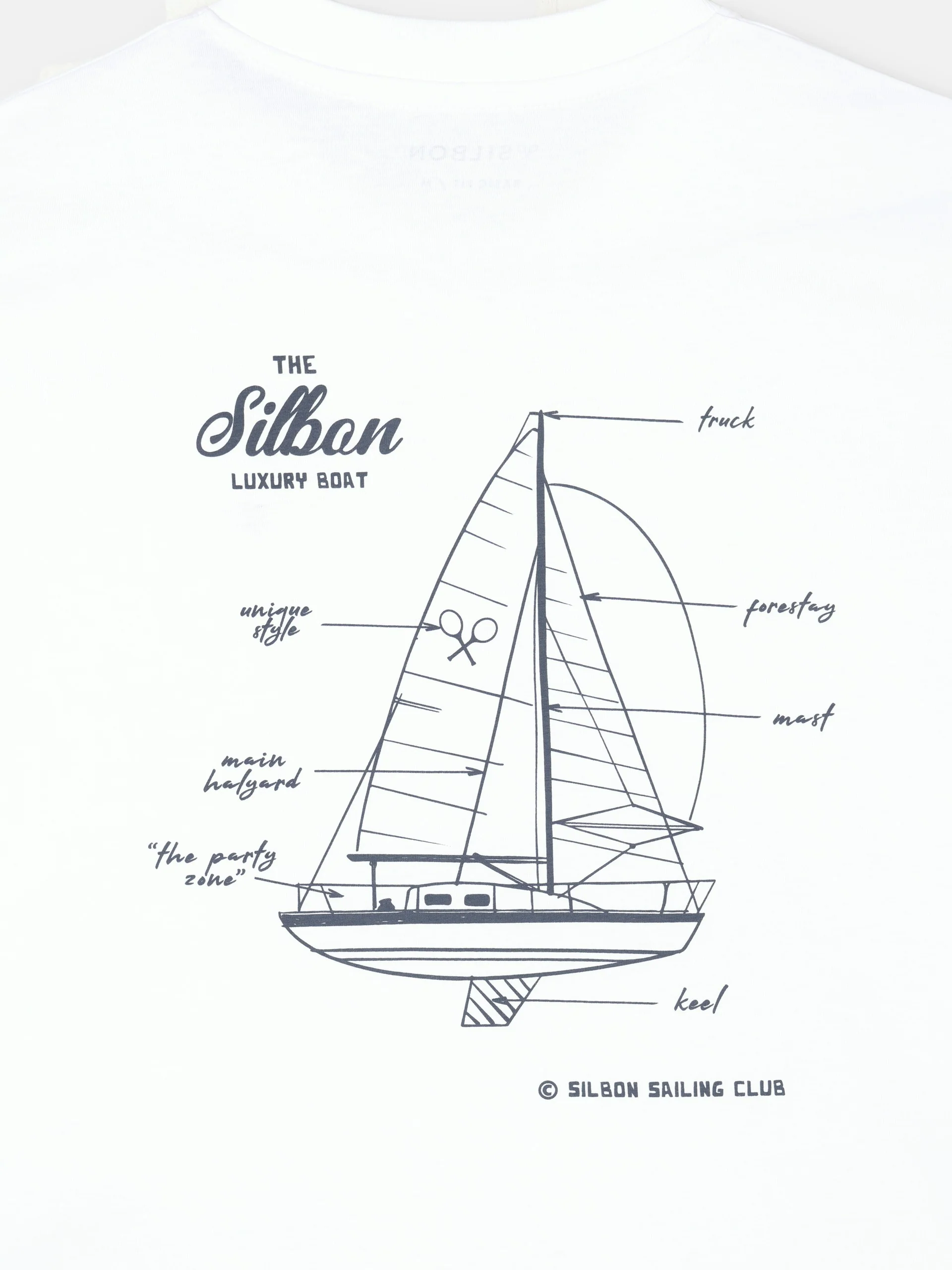 Camiseta luxury boat blanco - Image 9