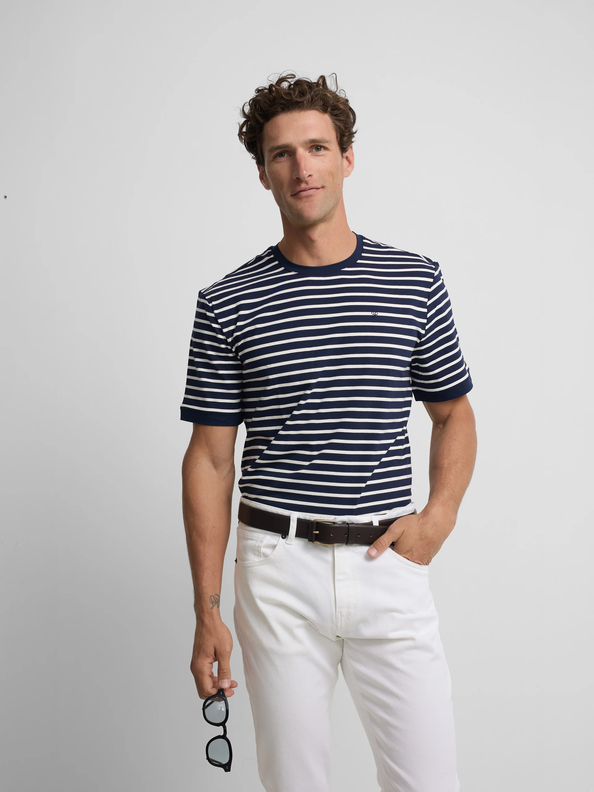 Camiseta marinera raya media azul - Image 4