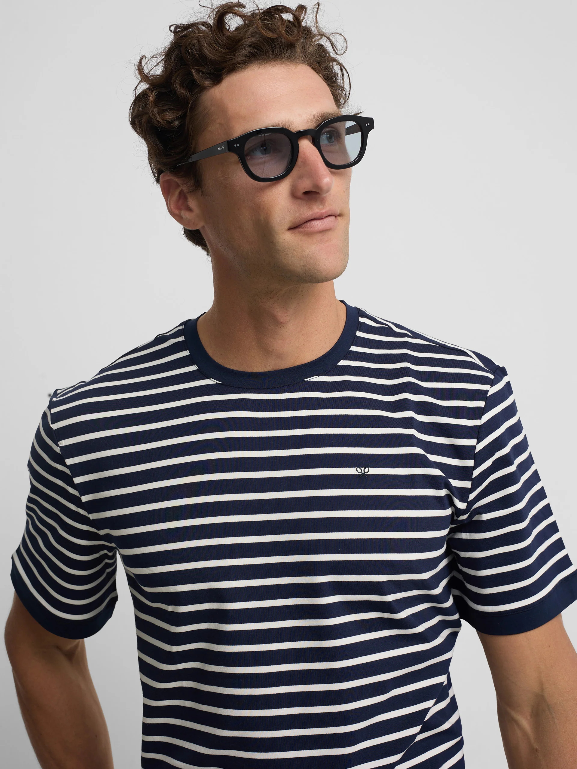 Camiseta marinera raya media azul - Image 5