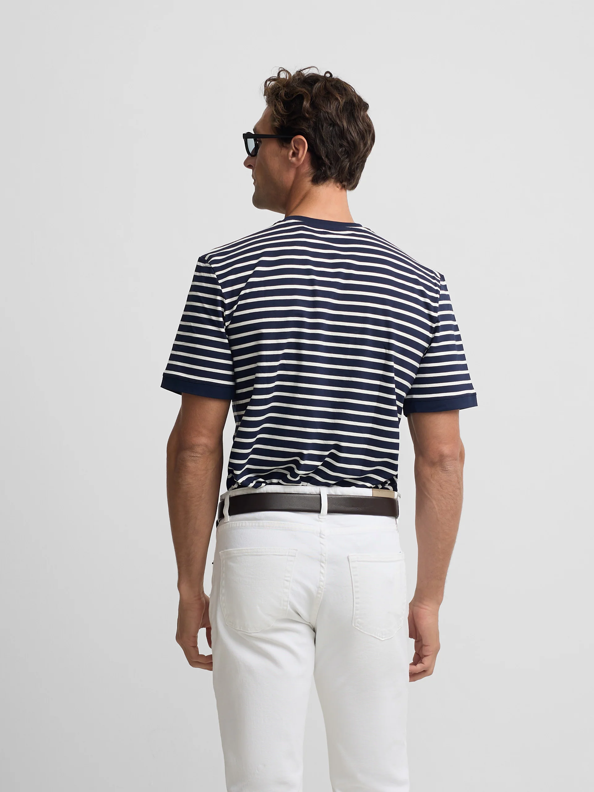 Camiseta marinera raya media azul - Image 6