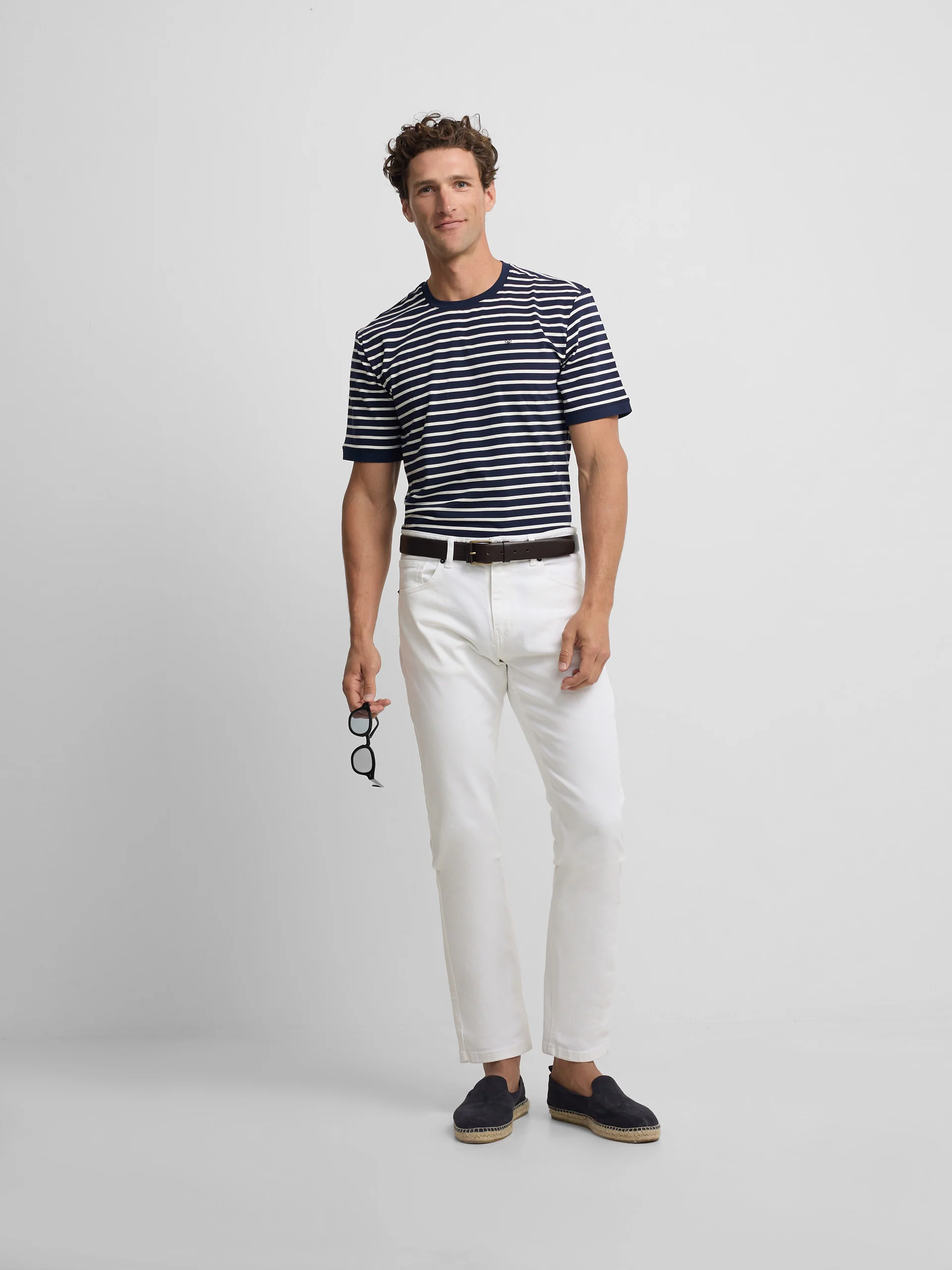 Camiseta marinera raya media azul - Image 7