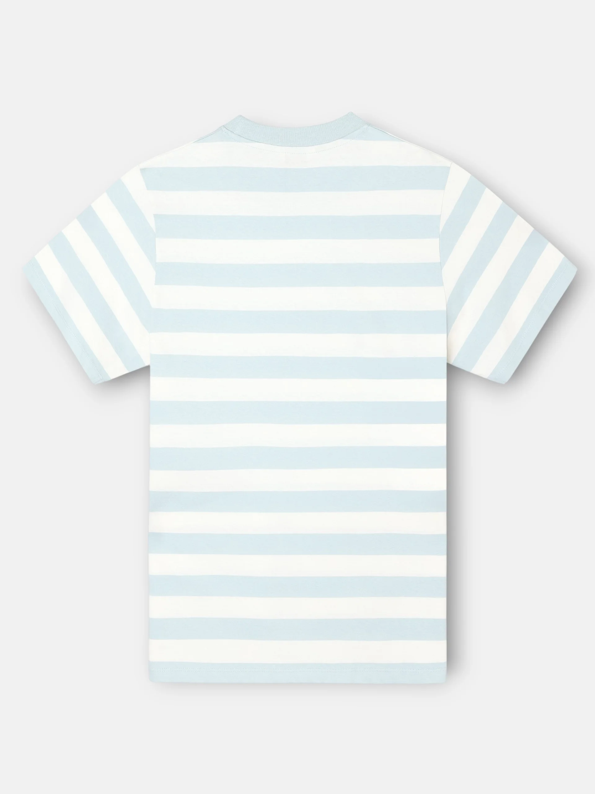 Camiseta minilogo rayas aguamarina - Image 8