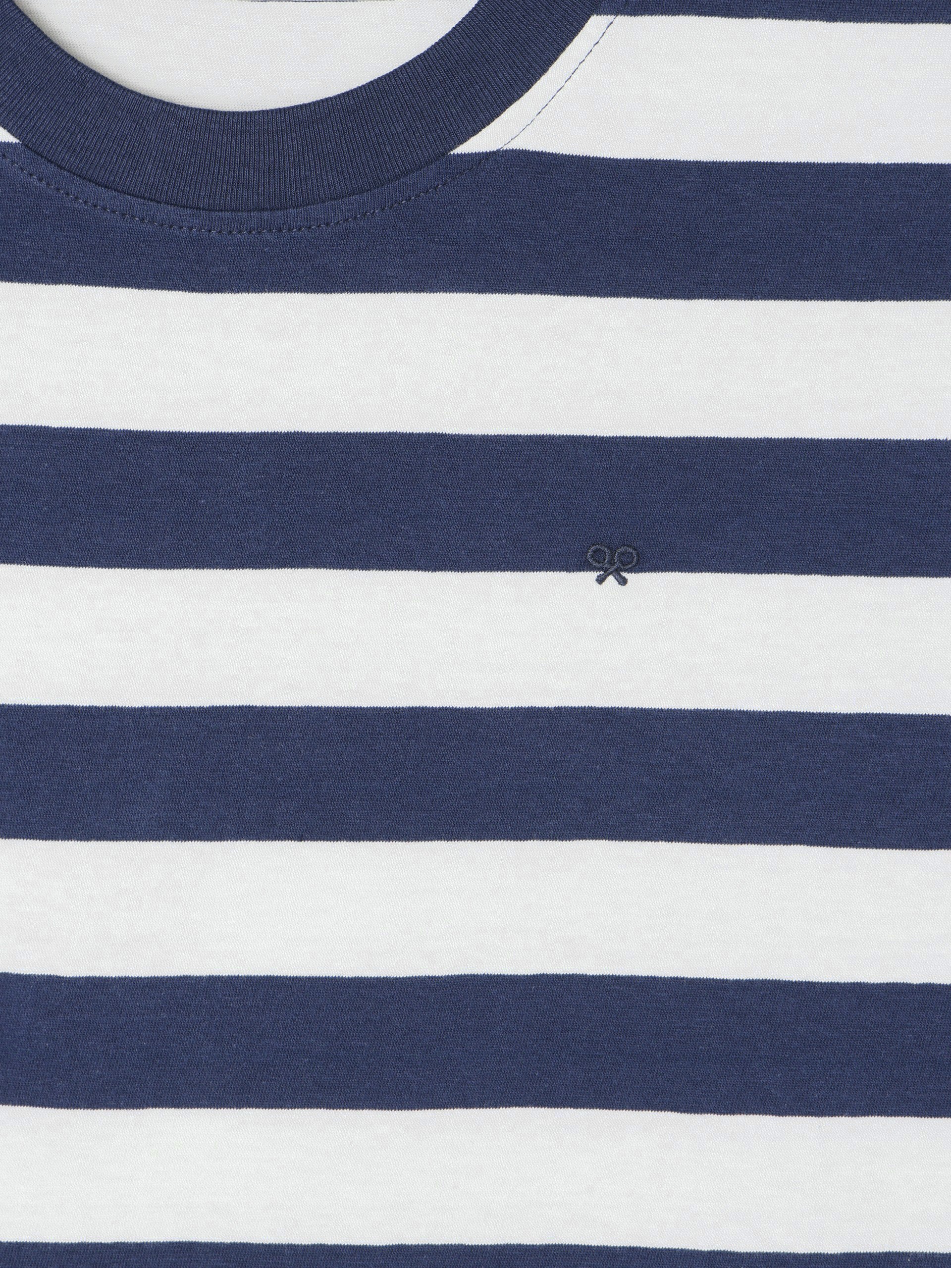 Camiseta minilogo rayas azul marino - Image 2