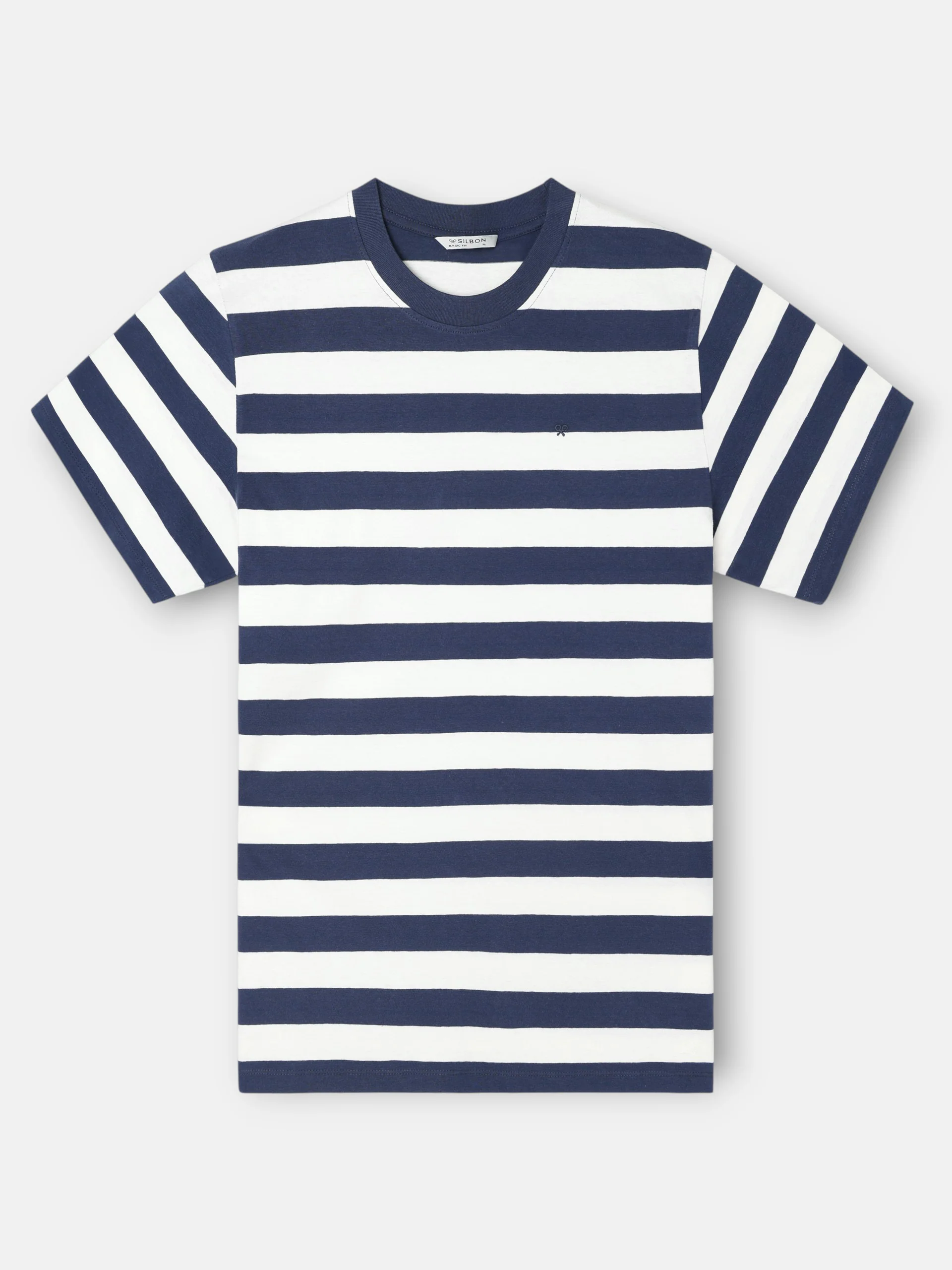 Camiseta minilogo rayas azul marino - Image 5