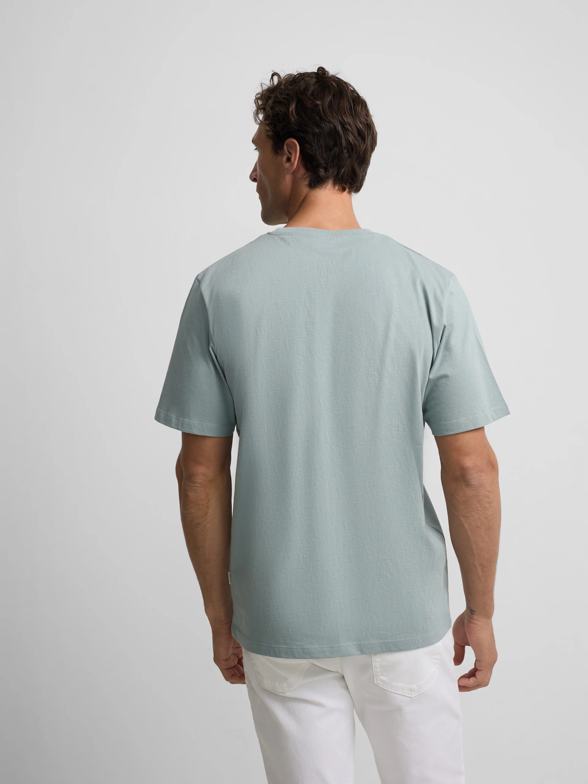 Camiseta minilogo verde gris - Image 4