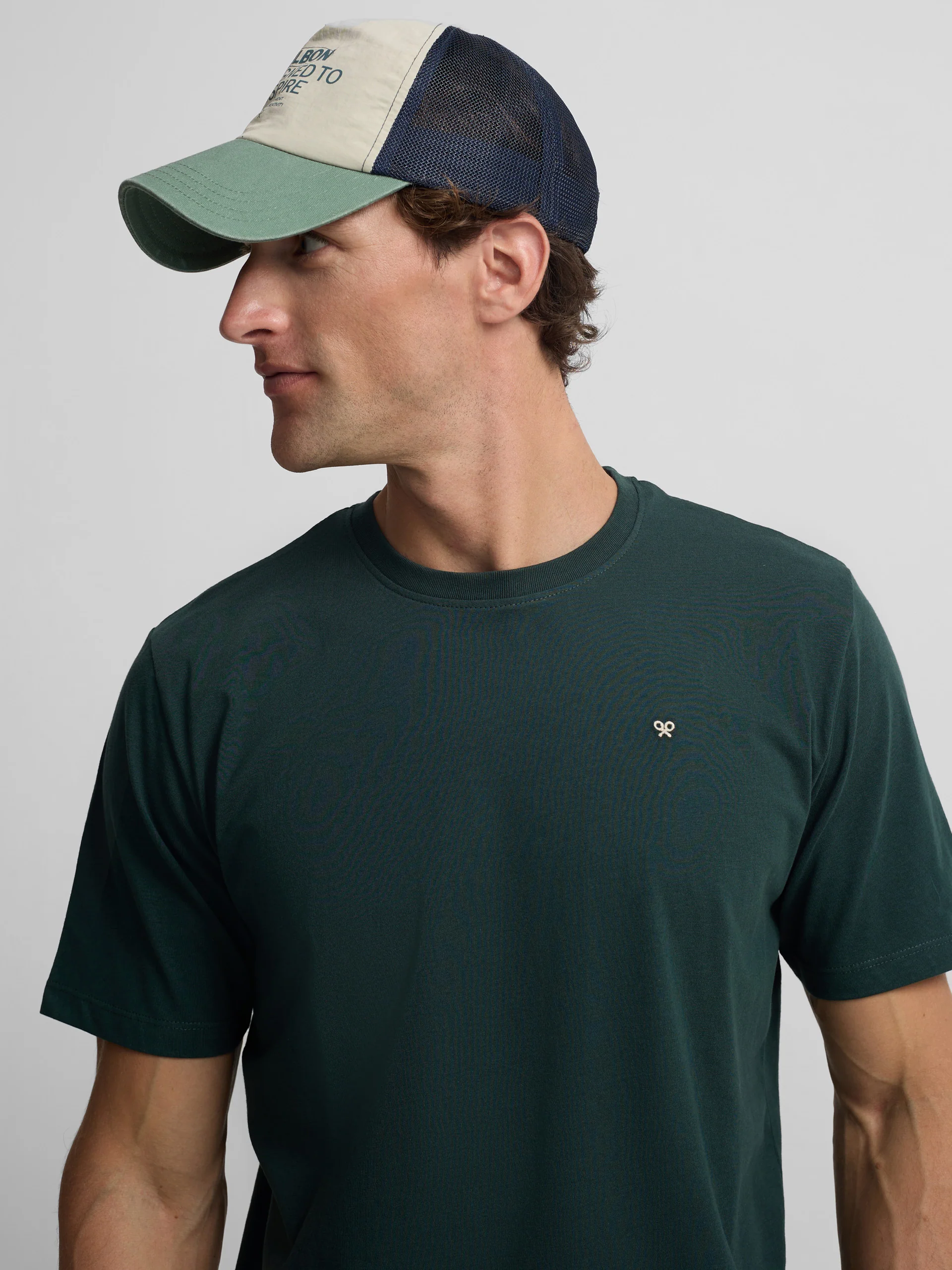 Camiseta minilogo verde oscuro - Image 3