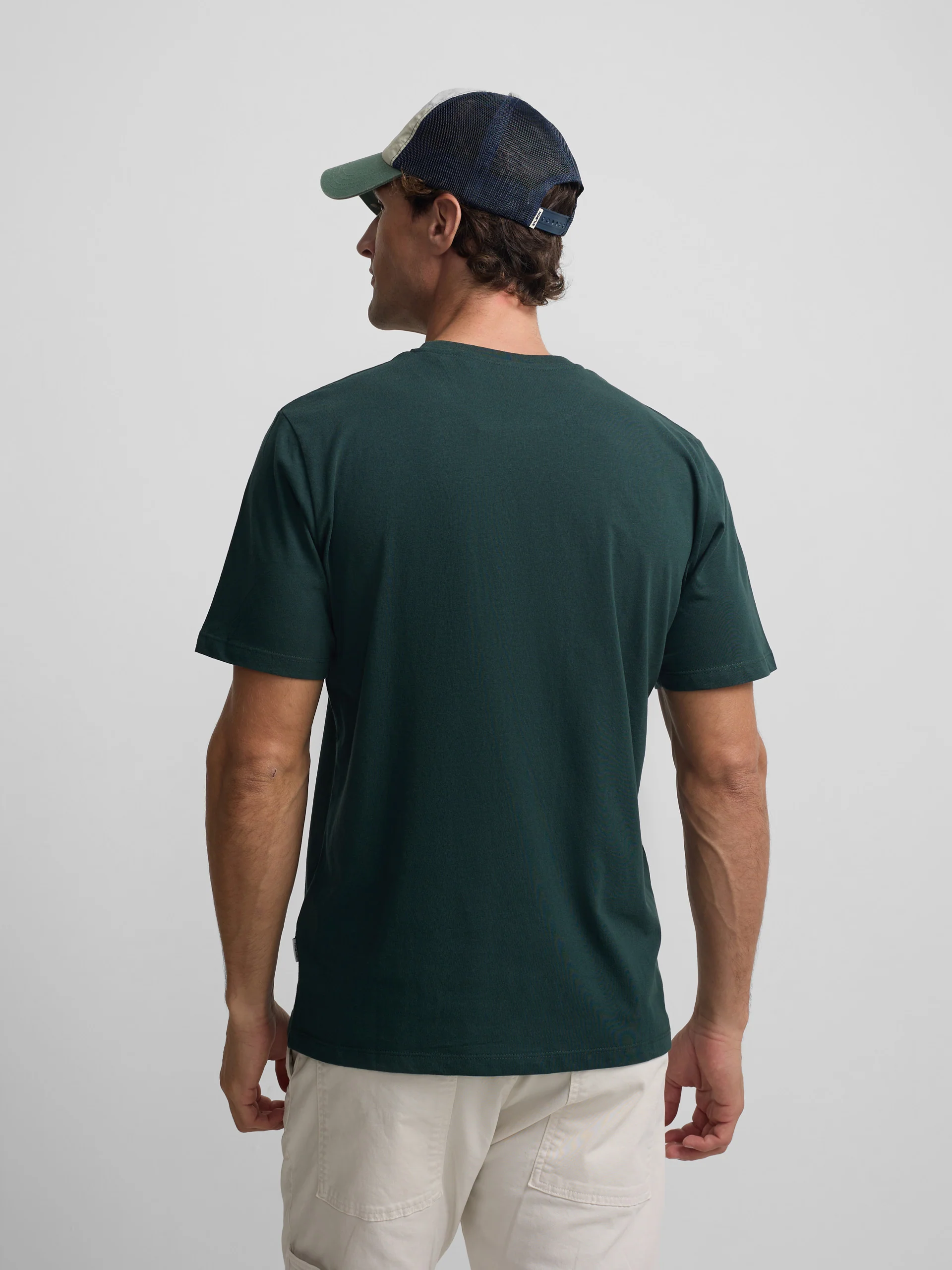 Camiseta minilogo verde oscuro - Image 4