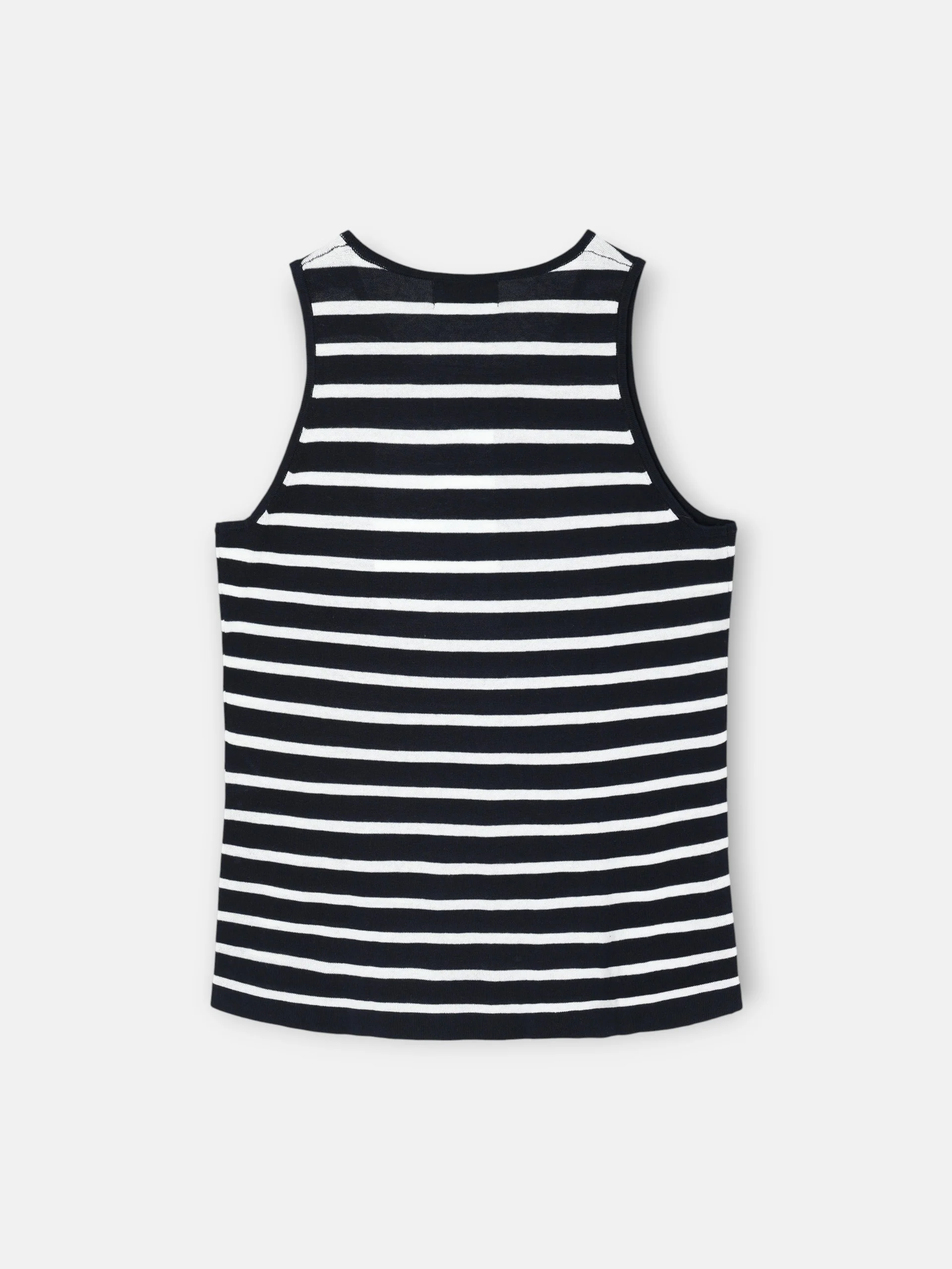 Camiseta punto rayas marino y crudo - Image 9