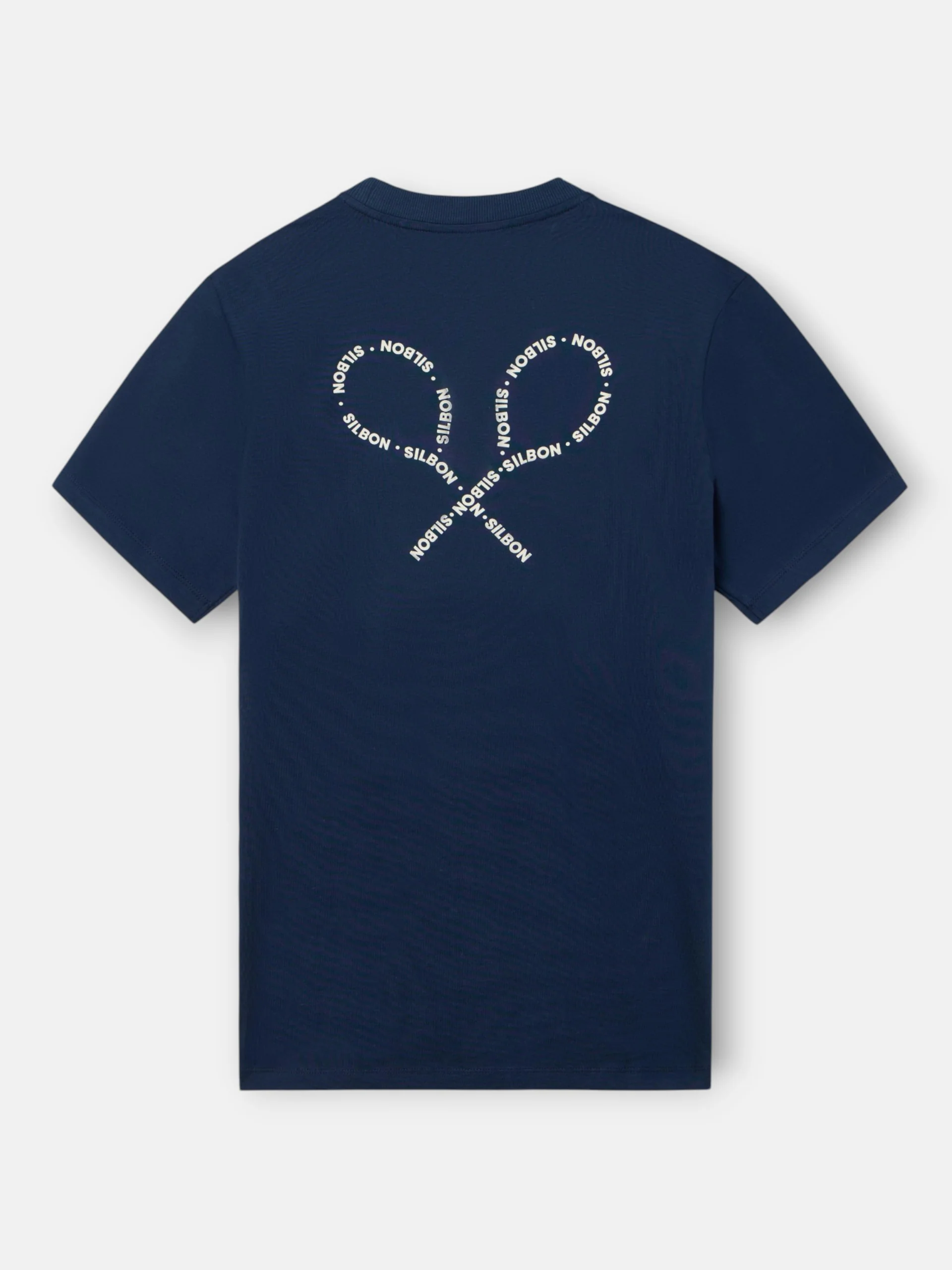 Camiseta raquetas lettering azul marino - Image 6