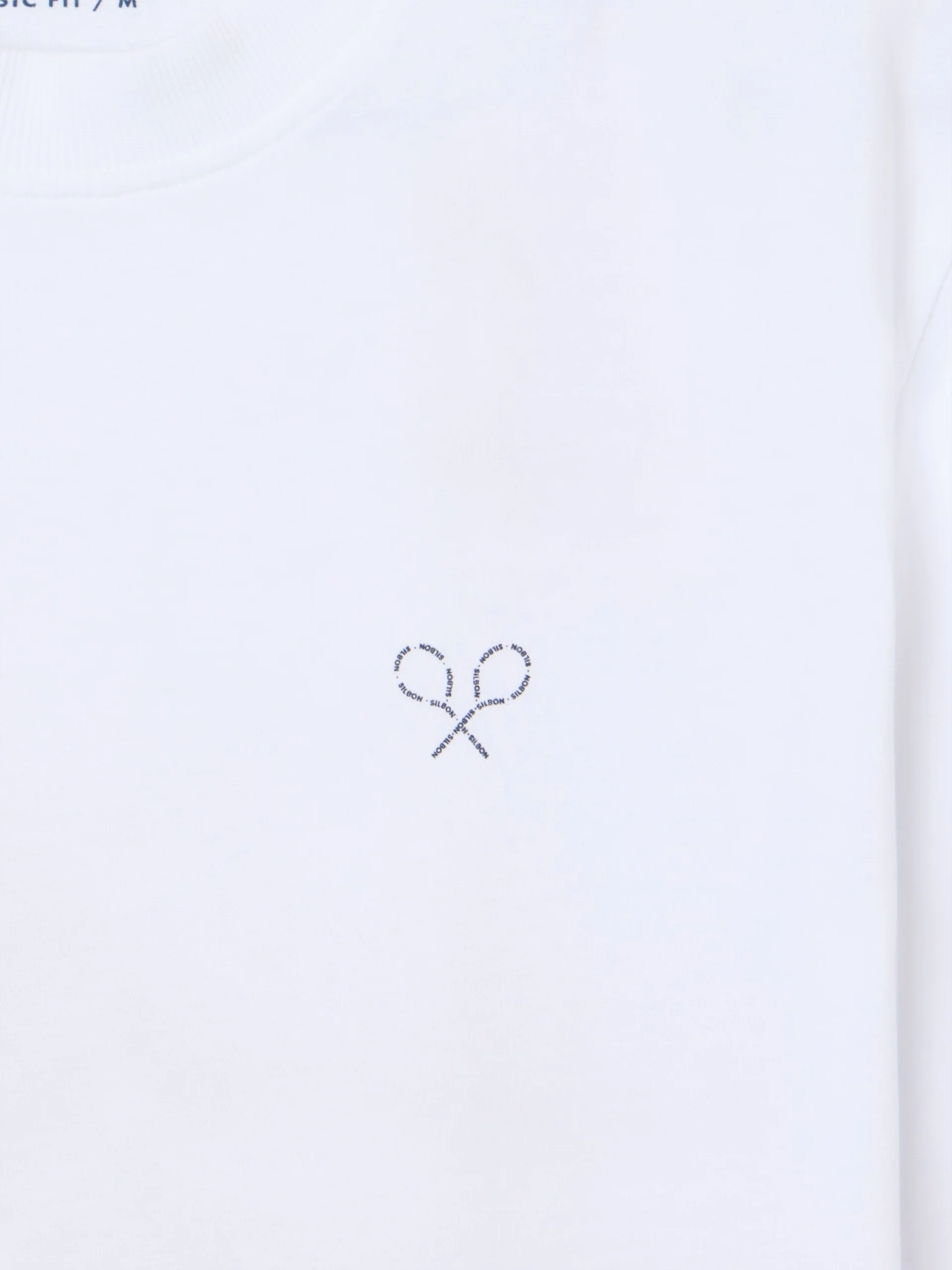 Camiseta raquetas lettering blanca - Image 2