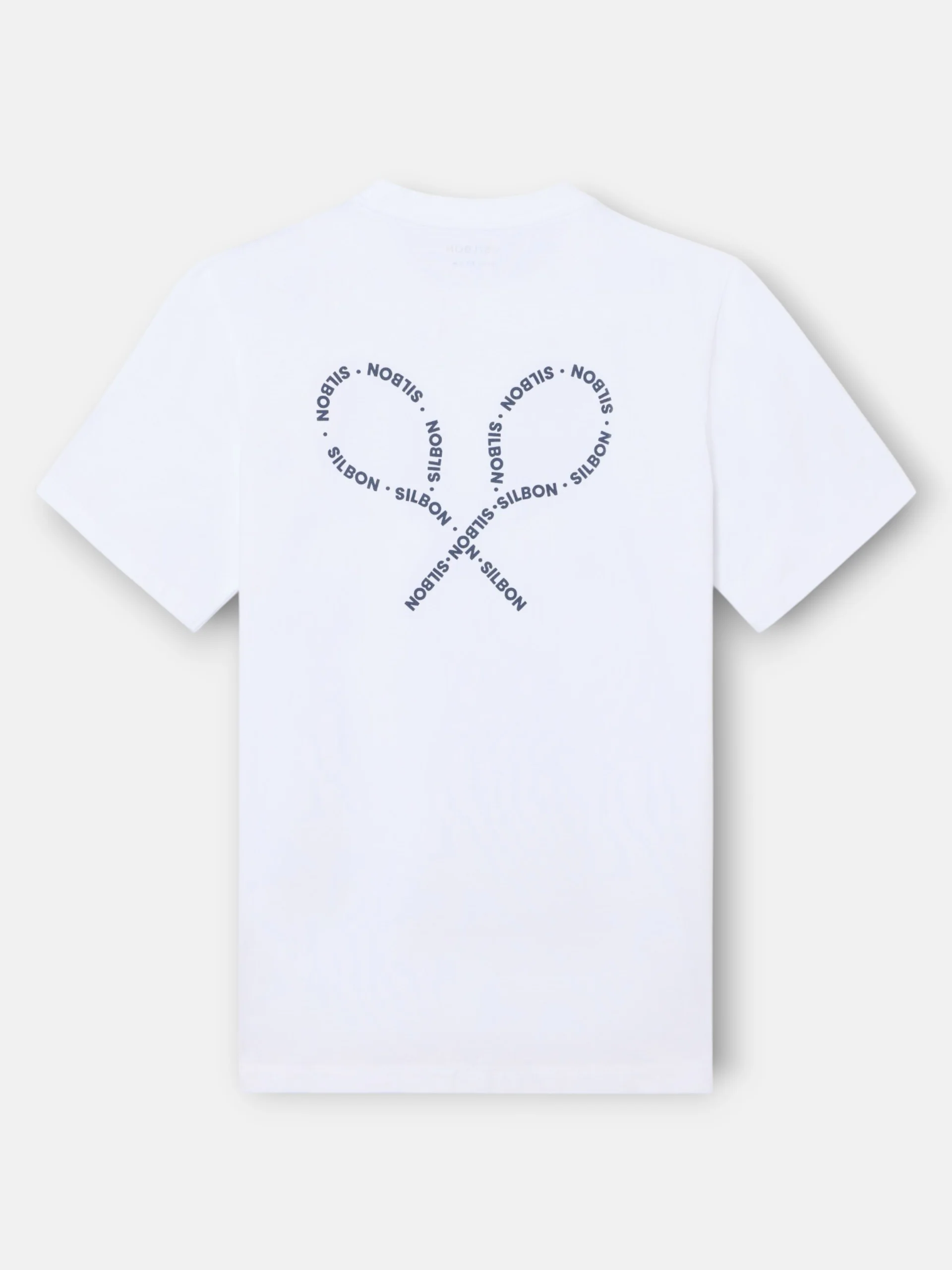 Camiseta raquetas lettering blanca - Image 5