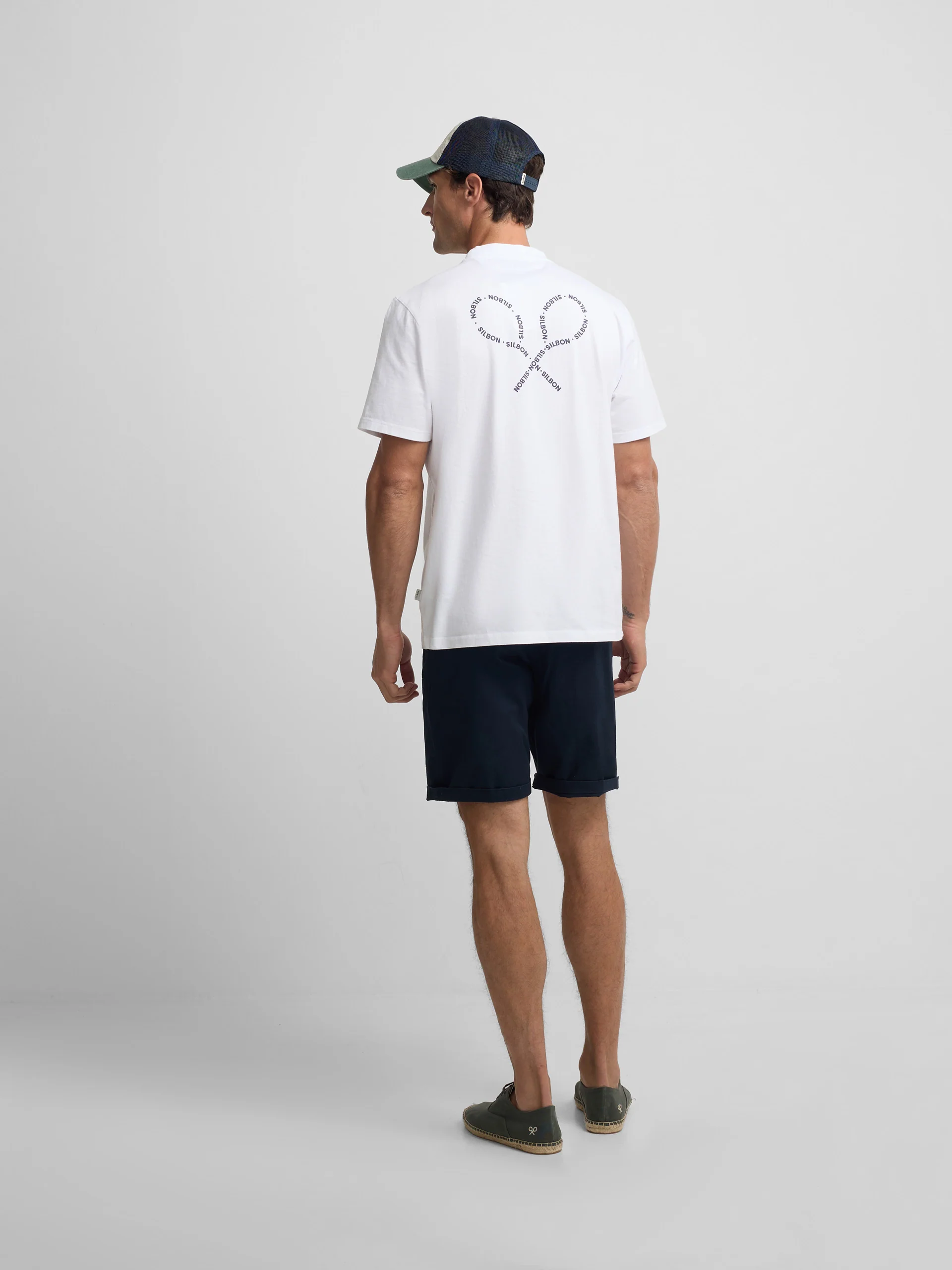 Camiseta raquetas lettering blanca - Image 7