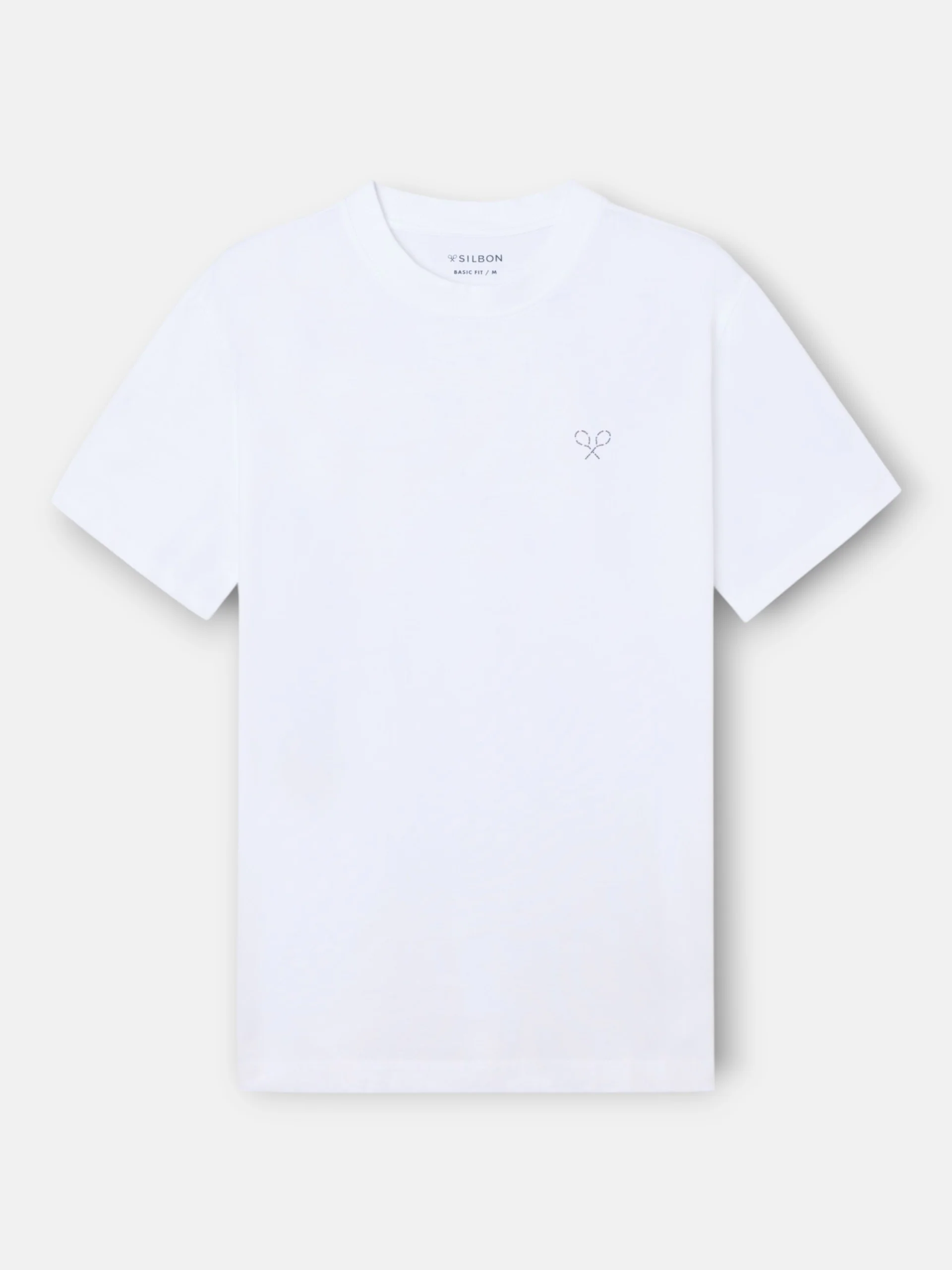 Camiseta raquetas lettering blanca - Image 9