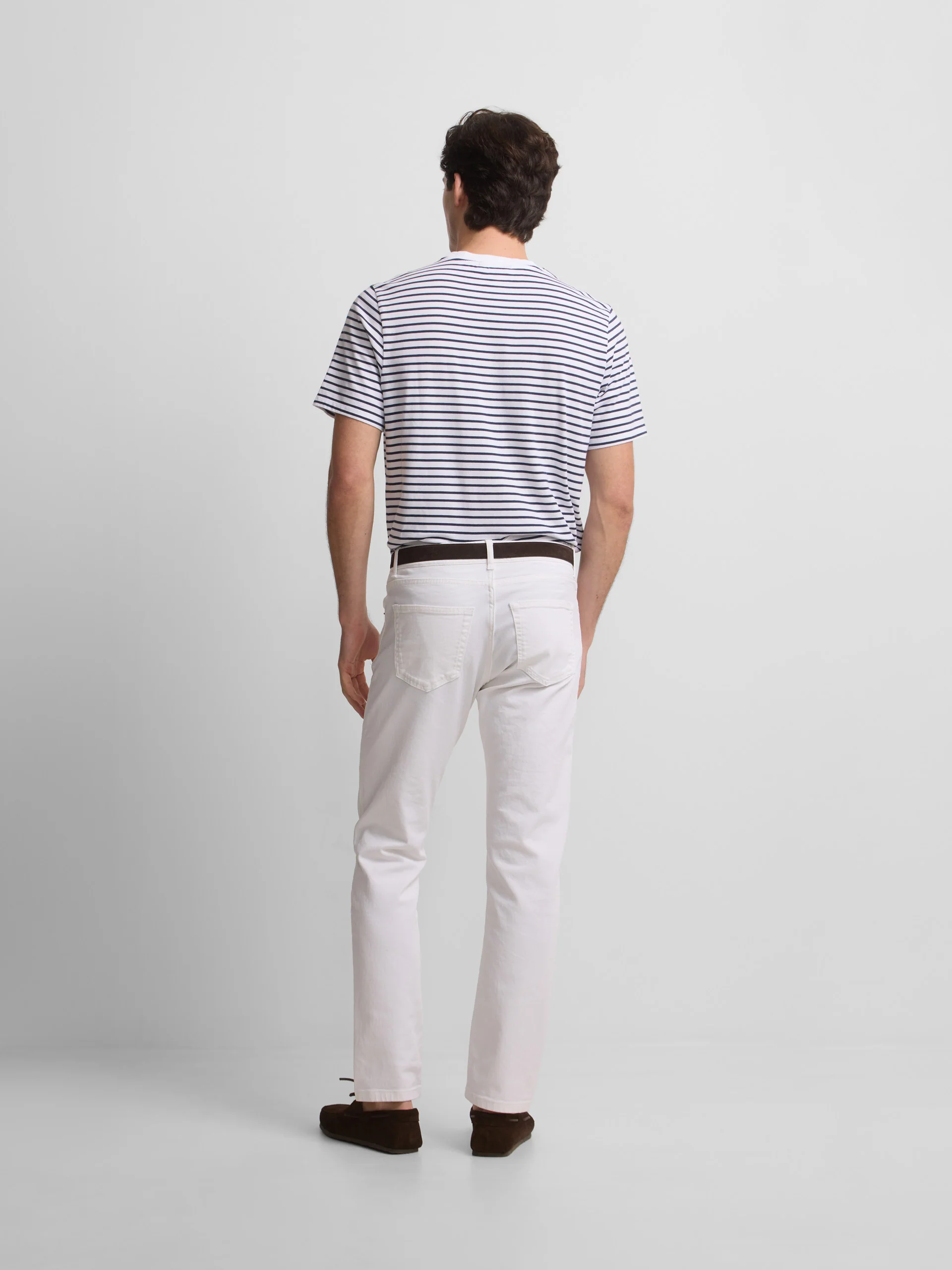 Camiseta rayas finas cruise blanca - Image 7