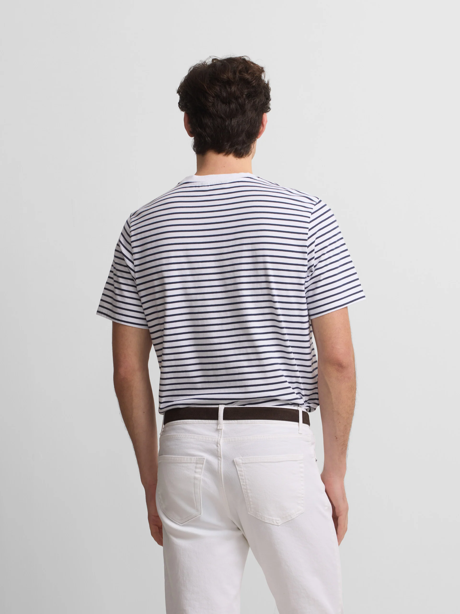 Camiseta rayas finas cruise blanca - Image 8