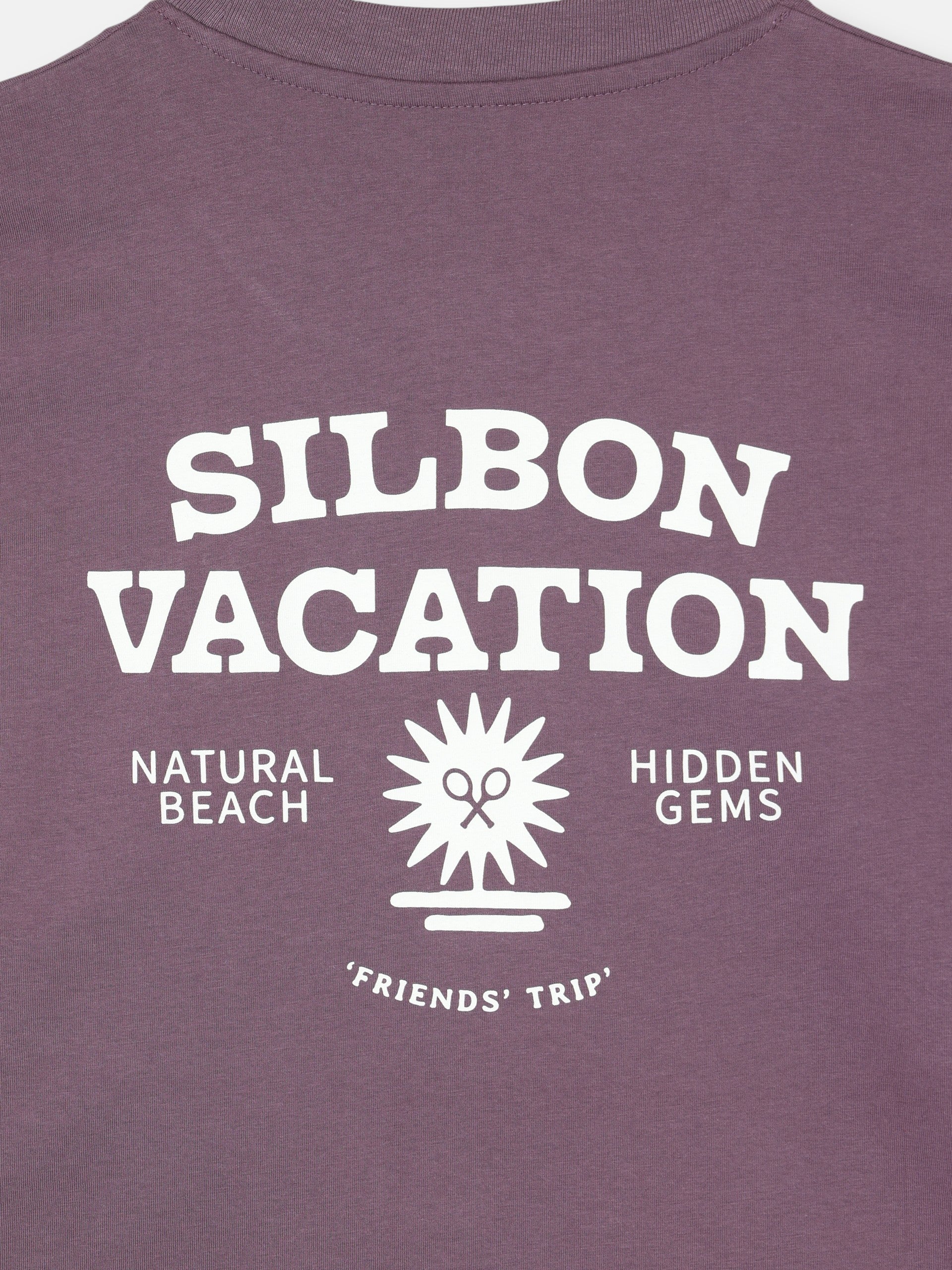 Camiseta relaxed fit Silbon vacation purpura - Image 6
