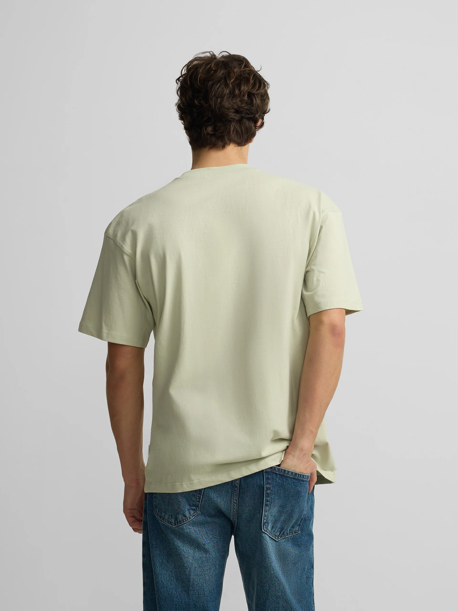 Camiseta relaxed fit slbn cross verde claro - Image 4