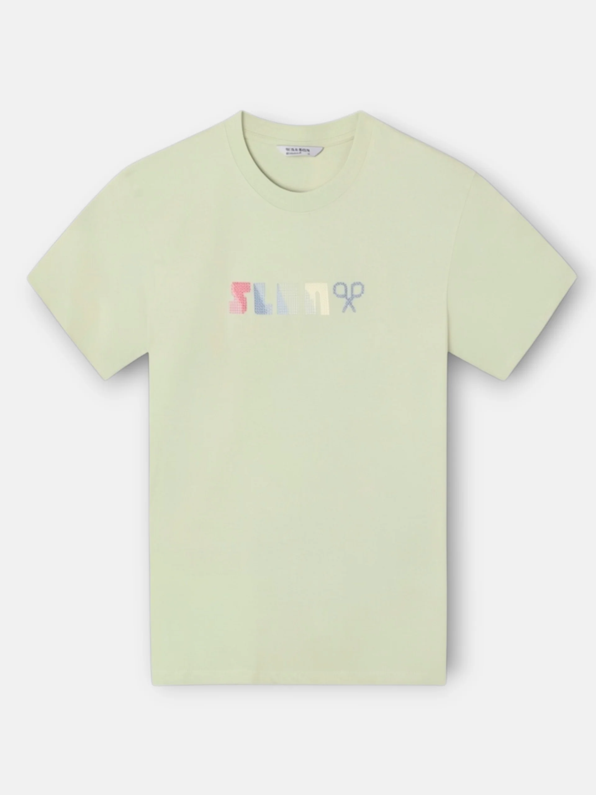 Camiseta relaxed fit slbn cross verde claro - Image 5