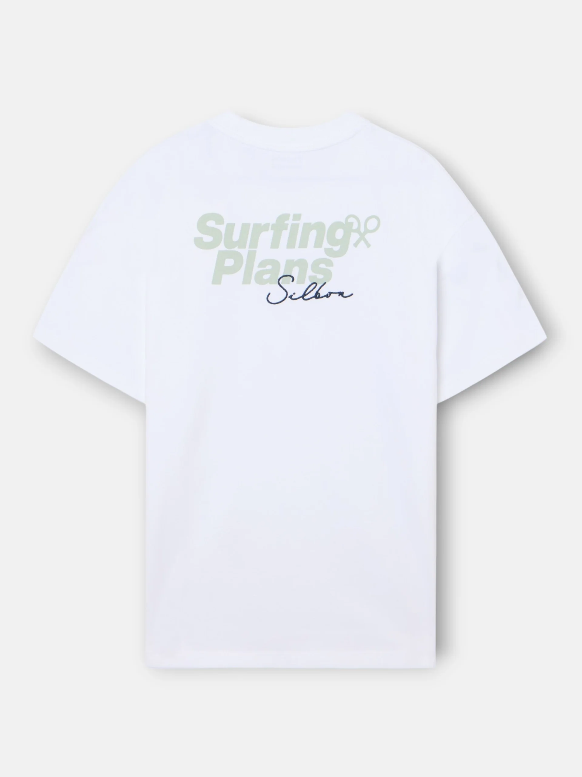 Camiseta relaxed fit surfing plans blanco - Image 5