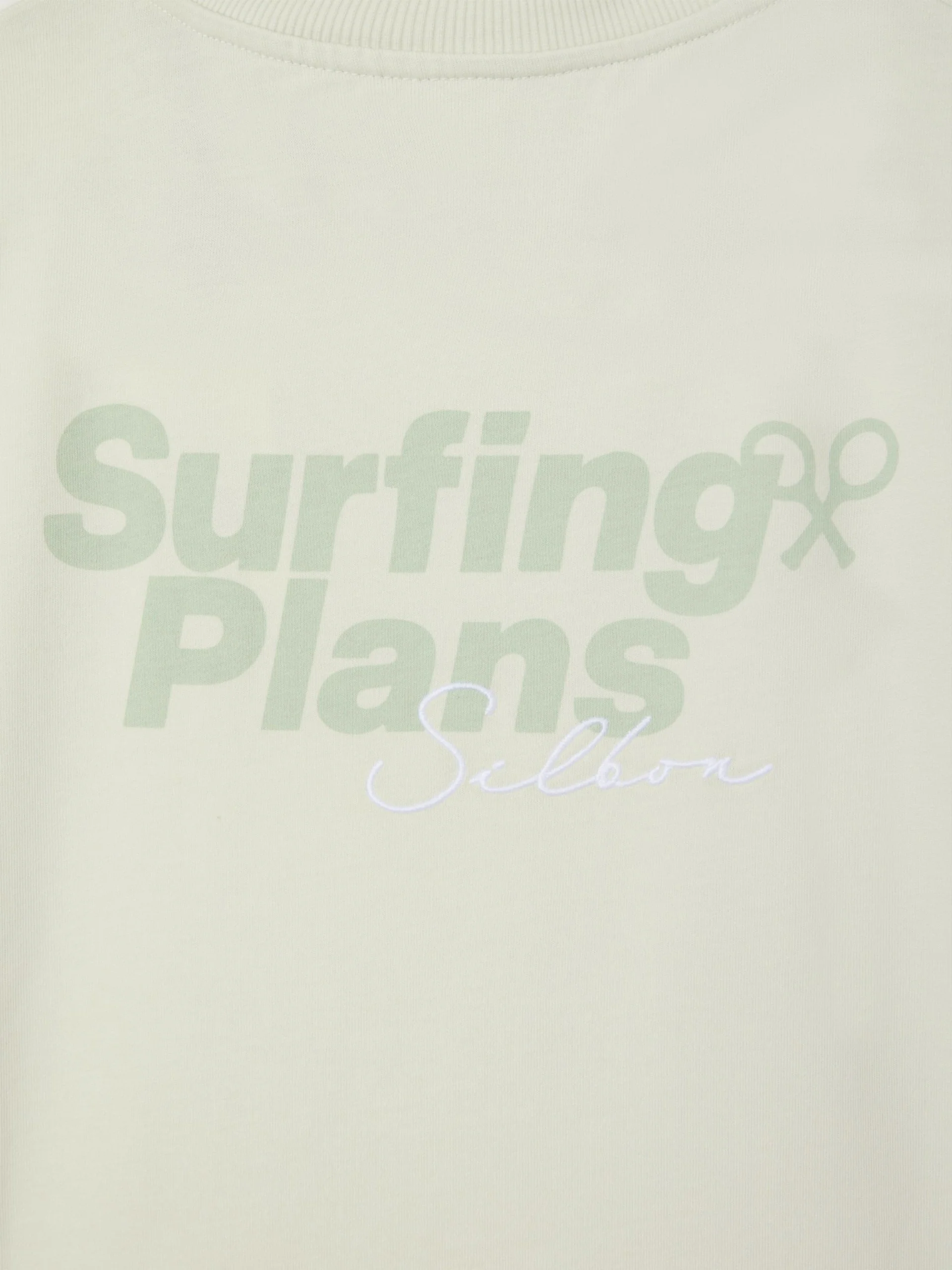 Camiseta relaxed fit surfing plans verde claro - Image 6