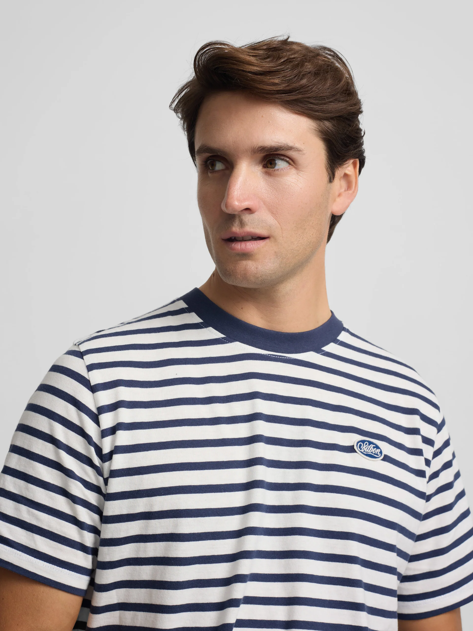 Camiseta rustica rayas azul marino
