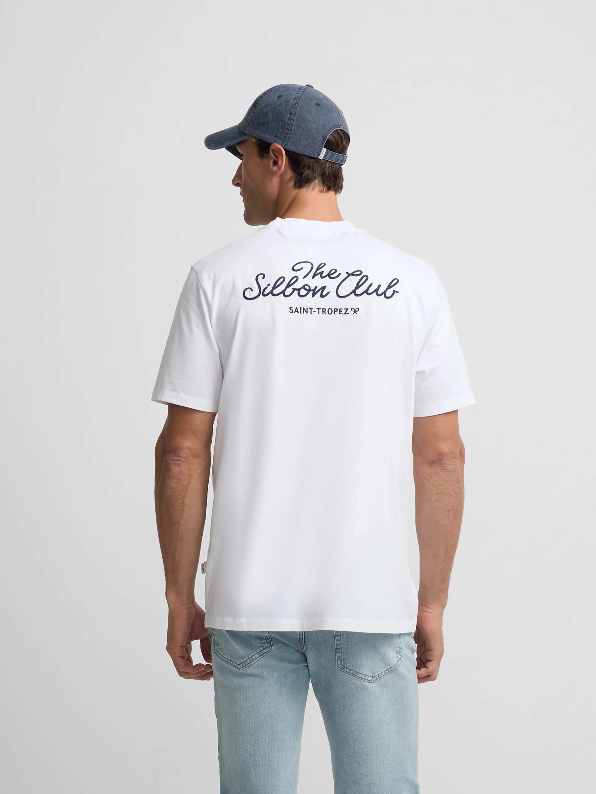 Camiseta Silbon club Saint Tropez blanco