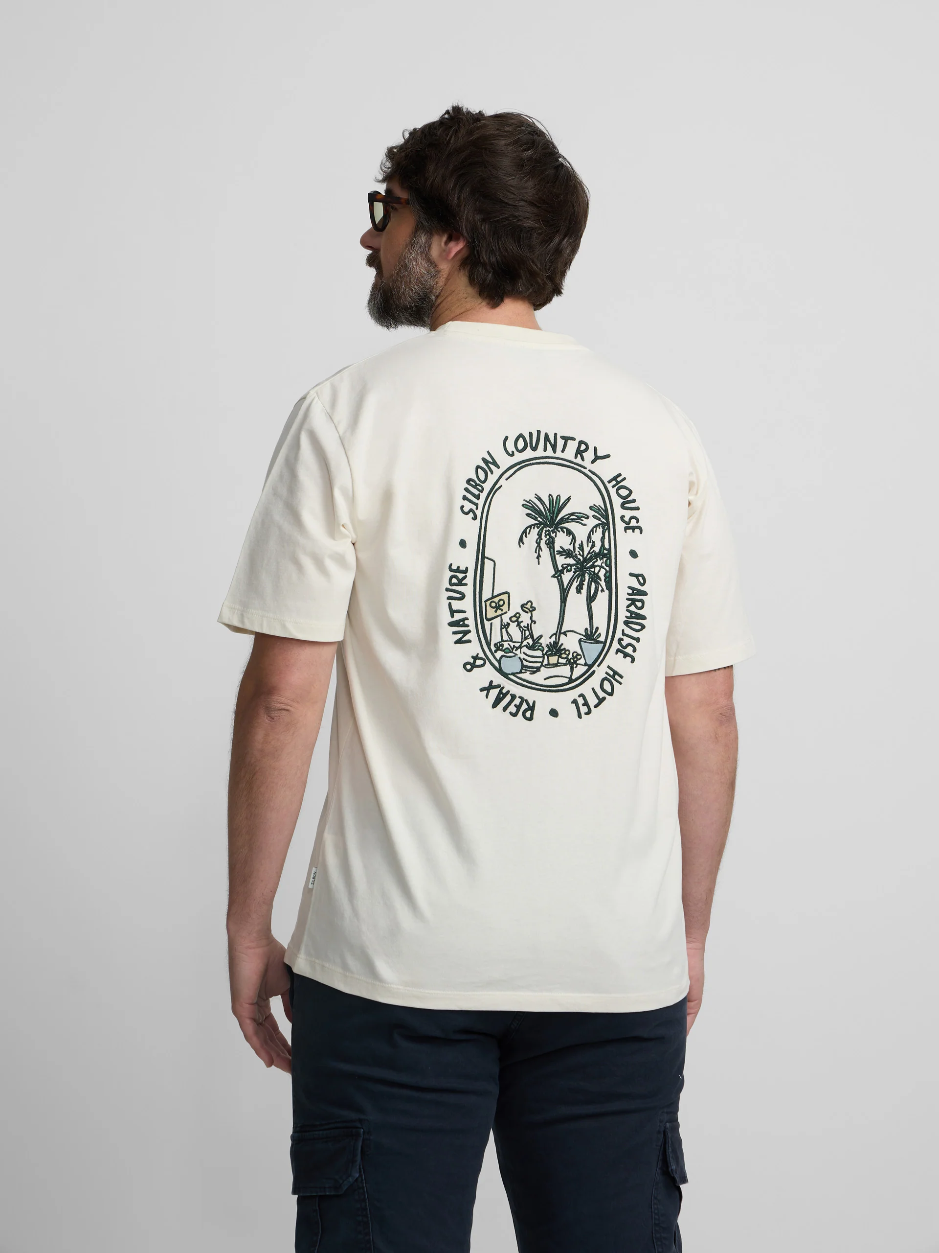 Camiseta Silbon country house crema - Image 5