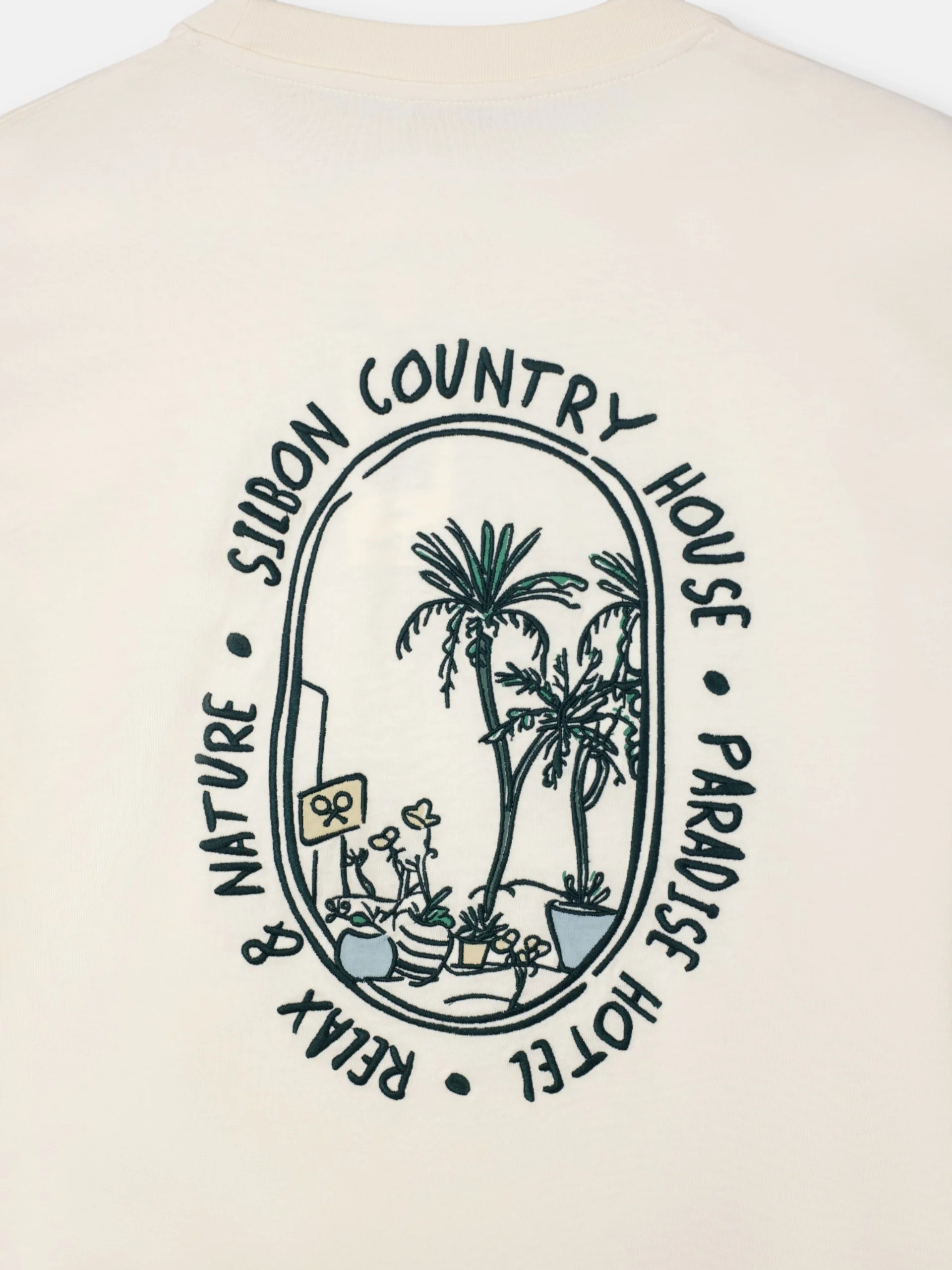 Camiseta Silbon country house crema - Image 7