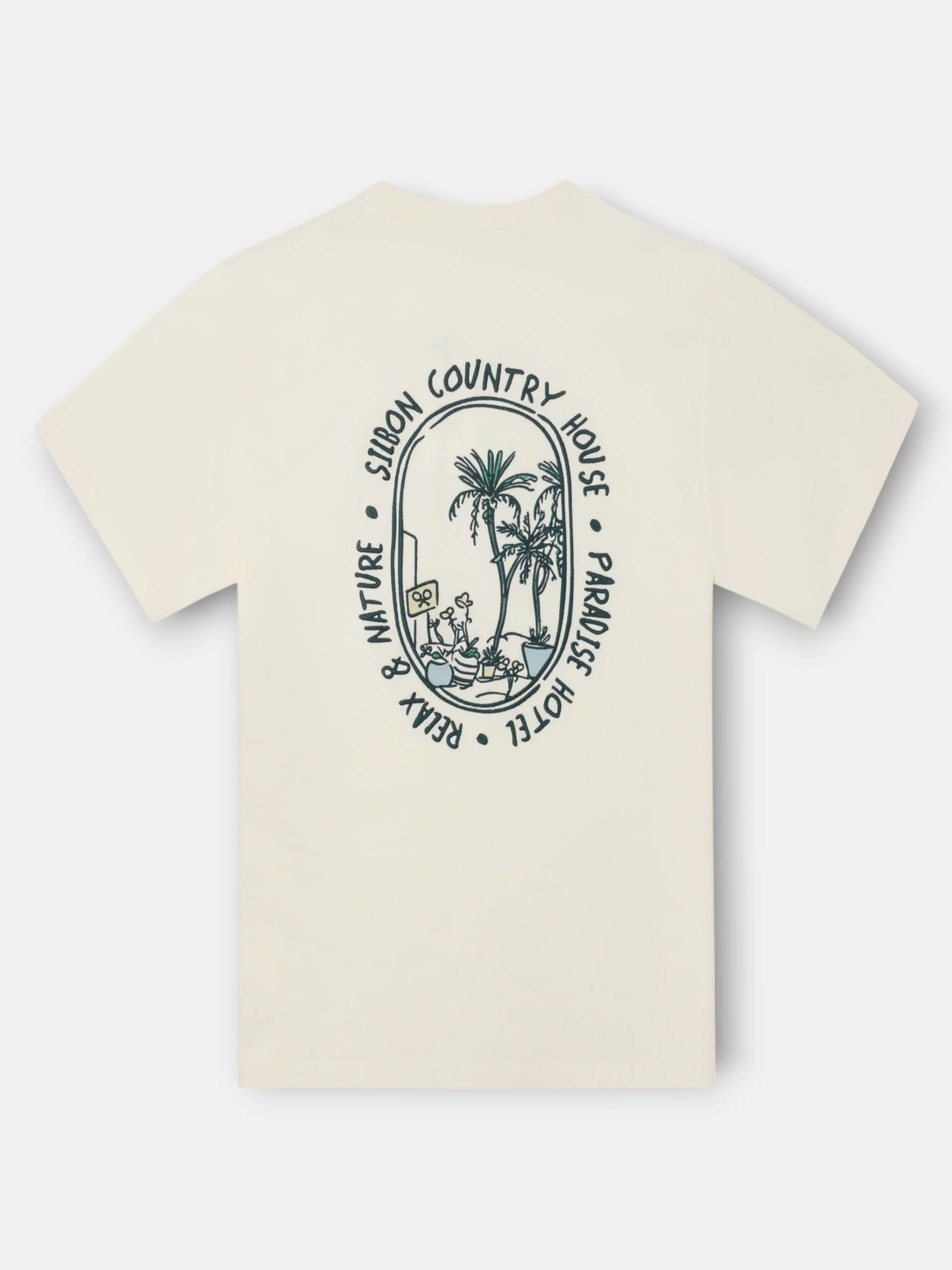 Camiseta Silbon country house crema - Image 8