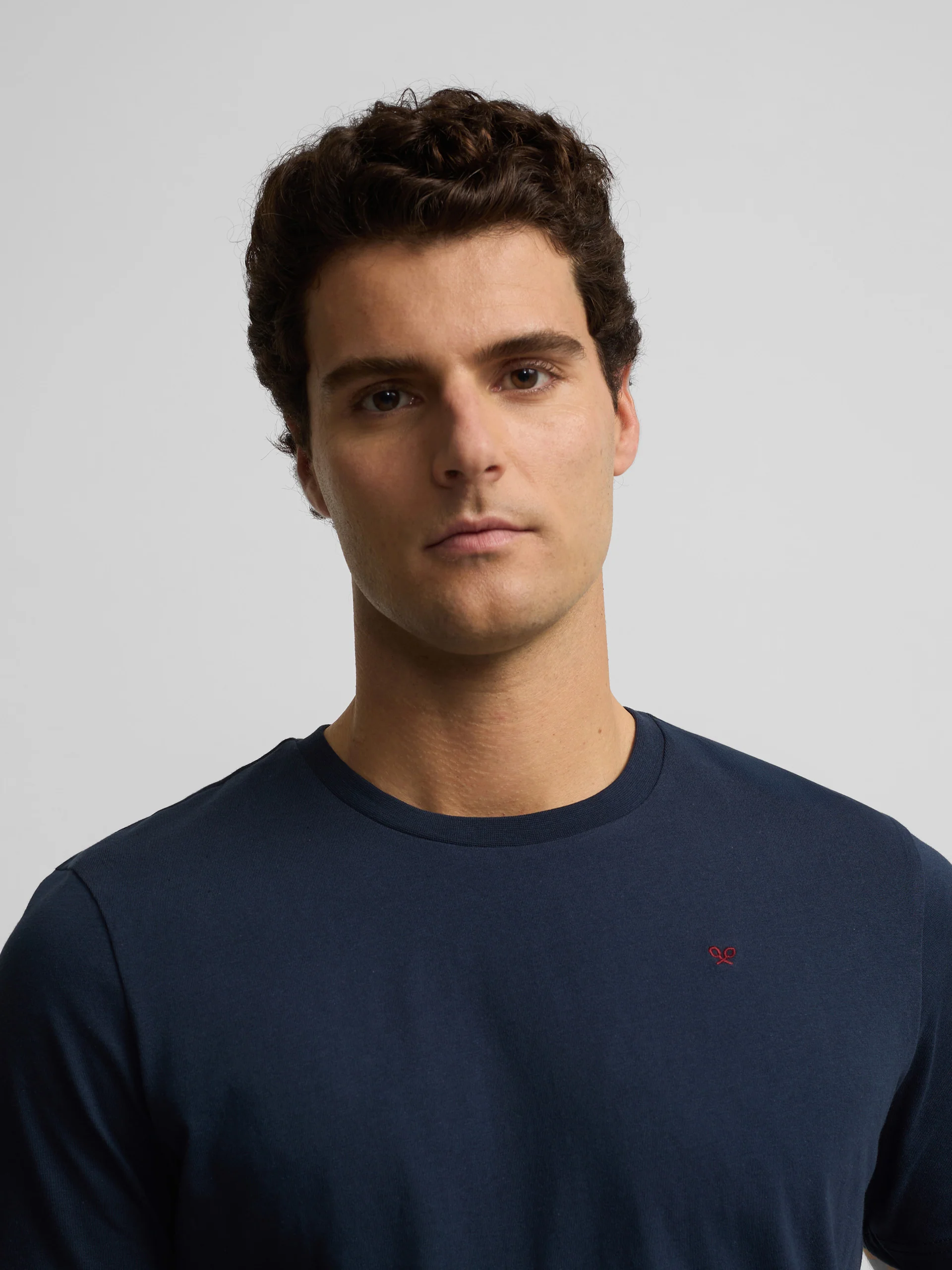 Camiseta silbon minilogo azul marino - Image 3