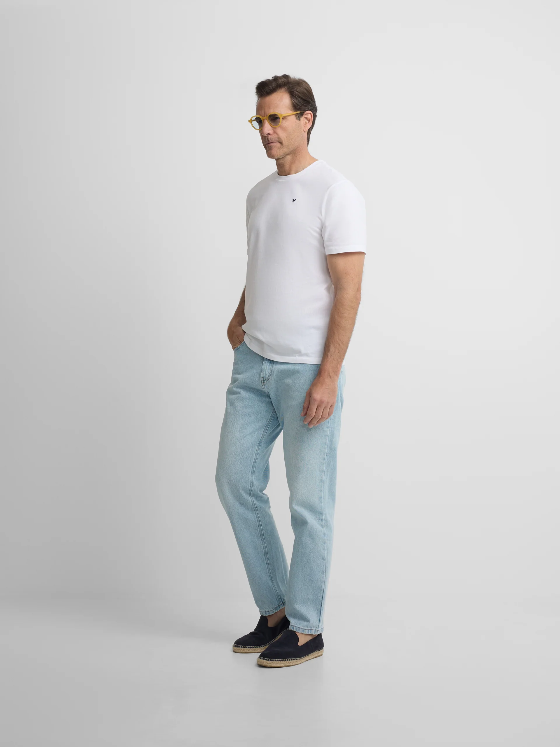 Camiseta silbon minilogo blanco - Image 4