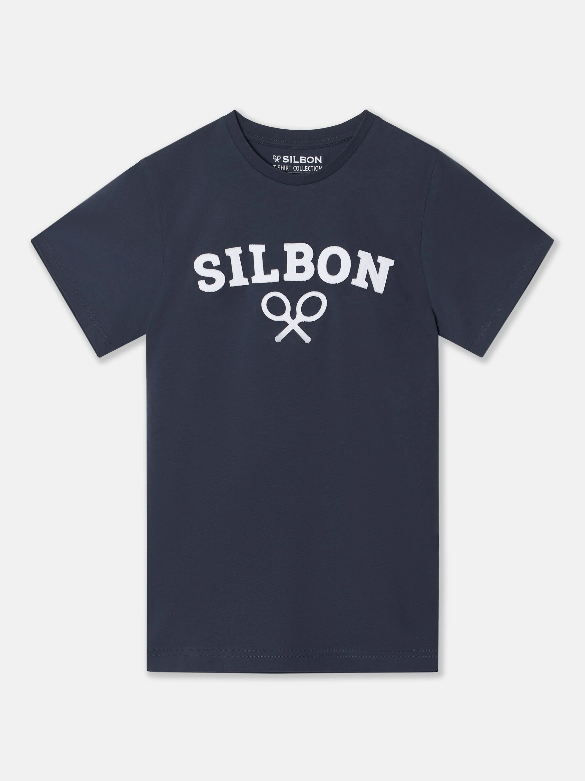 Camiseta silbon raqueta media azul marino - Image 5